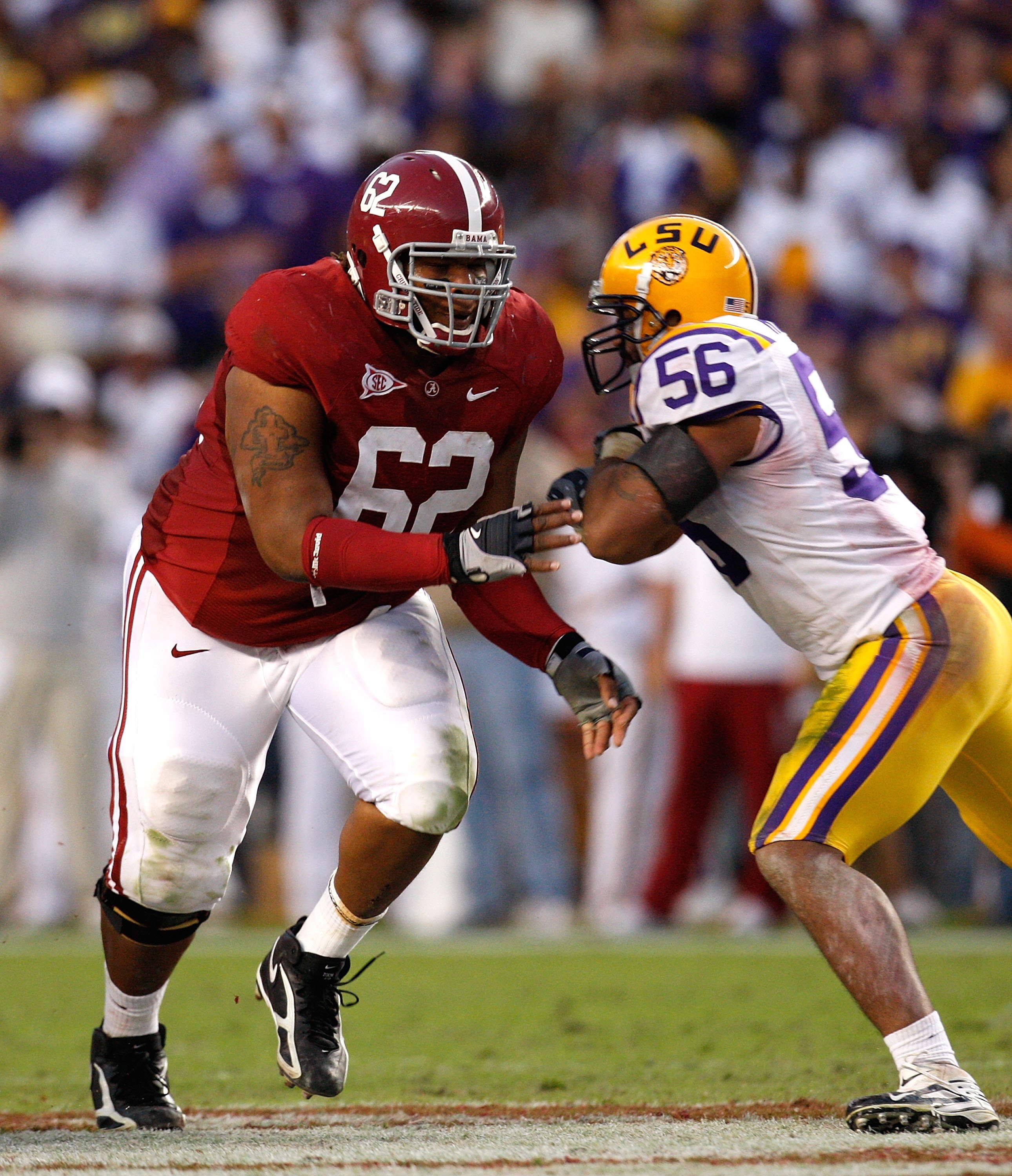 TUSCALOOSA, AL - NOVEMBER 07:  Terrence Cody #62 of the Alabama Crimson Tide against the Louisiana State University Tigers at Bryant-Denny Stadium on November 7, 2009 in Tuscaloosa, Alabama.  (Photo by Kevin C. Cox/Getty Images)