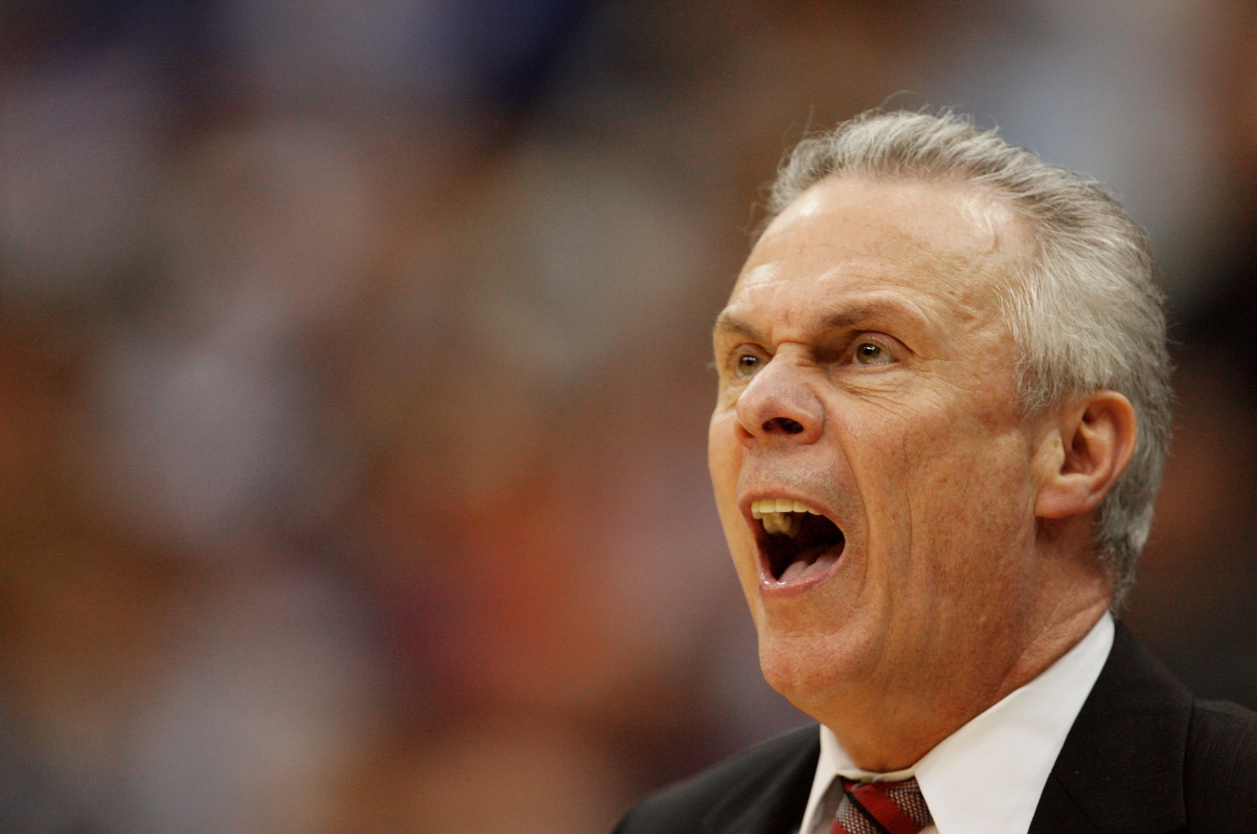 JACKSONVILLE, FL - MARCH 21: Head coach Bo Ryan of the Wisconsin Badgers reacts to his team falling behind by 20 points late in the game against the Cornell Big Red during the second round of the 2010 NCAA men's basketball tournament at Jacksonville Vete JACKSONVILLE, FL - MARCH 21: Head coach Bo Ryan of the Wisconsin Badgers reacts to his team falling behind by 20 points late in the game against the Cornell Big Red during the second round of the 2010 NCAA men's basketball tournament at Jacksonville Vete