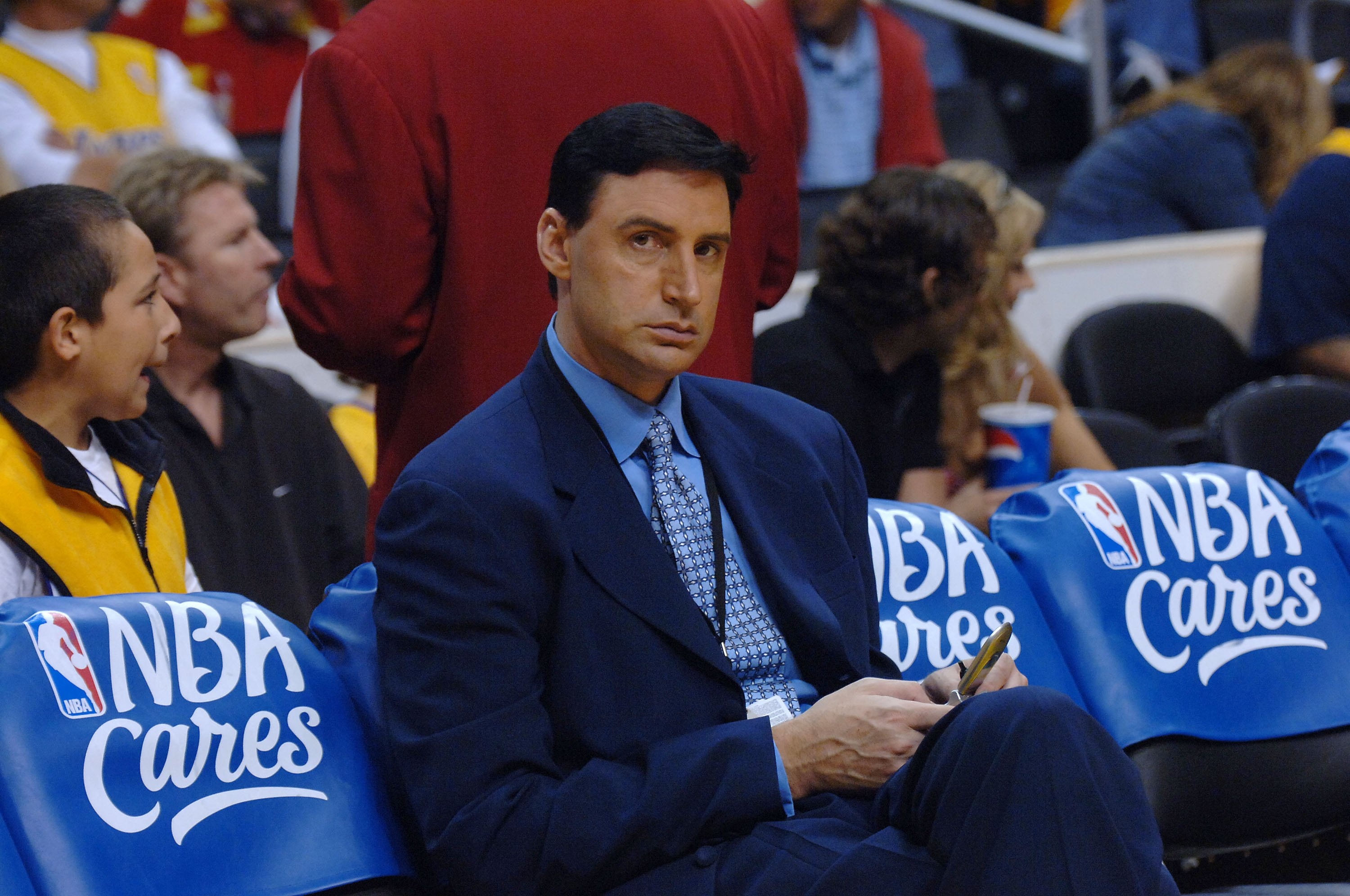 LOS ANGELES, CA - APRIL 30:  TV host Jack Haley attends the Los Angeles Lakers against the Phoenix Suns game four of the Western Conference Quarterfinals during NBA playoffs on April 30, 2006 at Staples Center in Los Angeles, California.  (Photo by Stephe