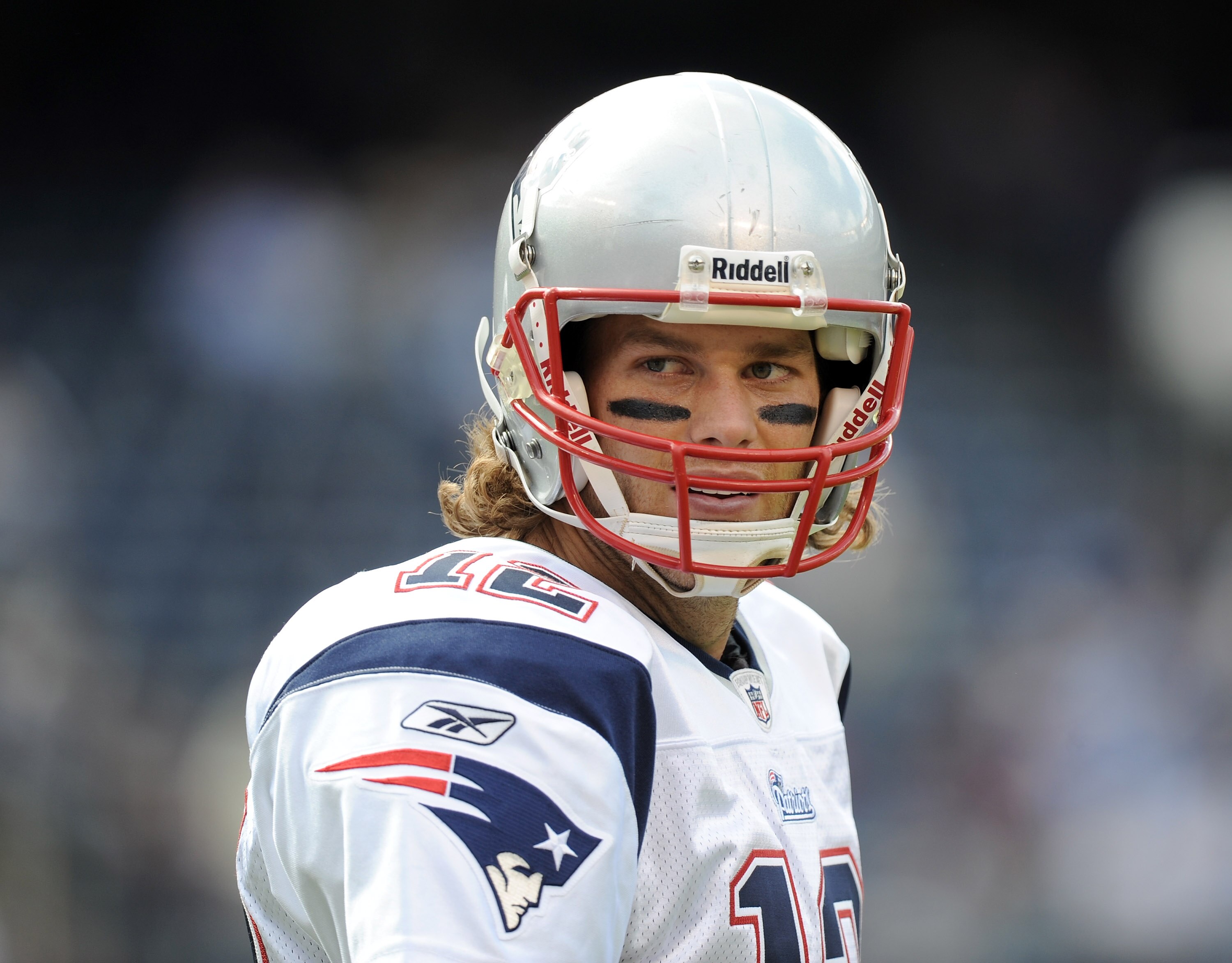 SAN DIEGO - OCTOBER 24:  Tom Brady #12 of the New England Patriots during warm up against the San Diego Chargers at Qualcomm Stadium on October 24, 2010 in San Diego, California.  (Photo by Harry How/Getty Images)