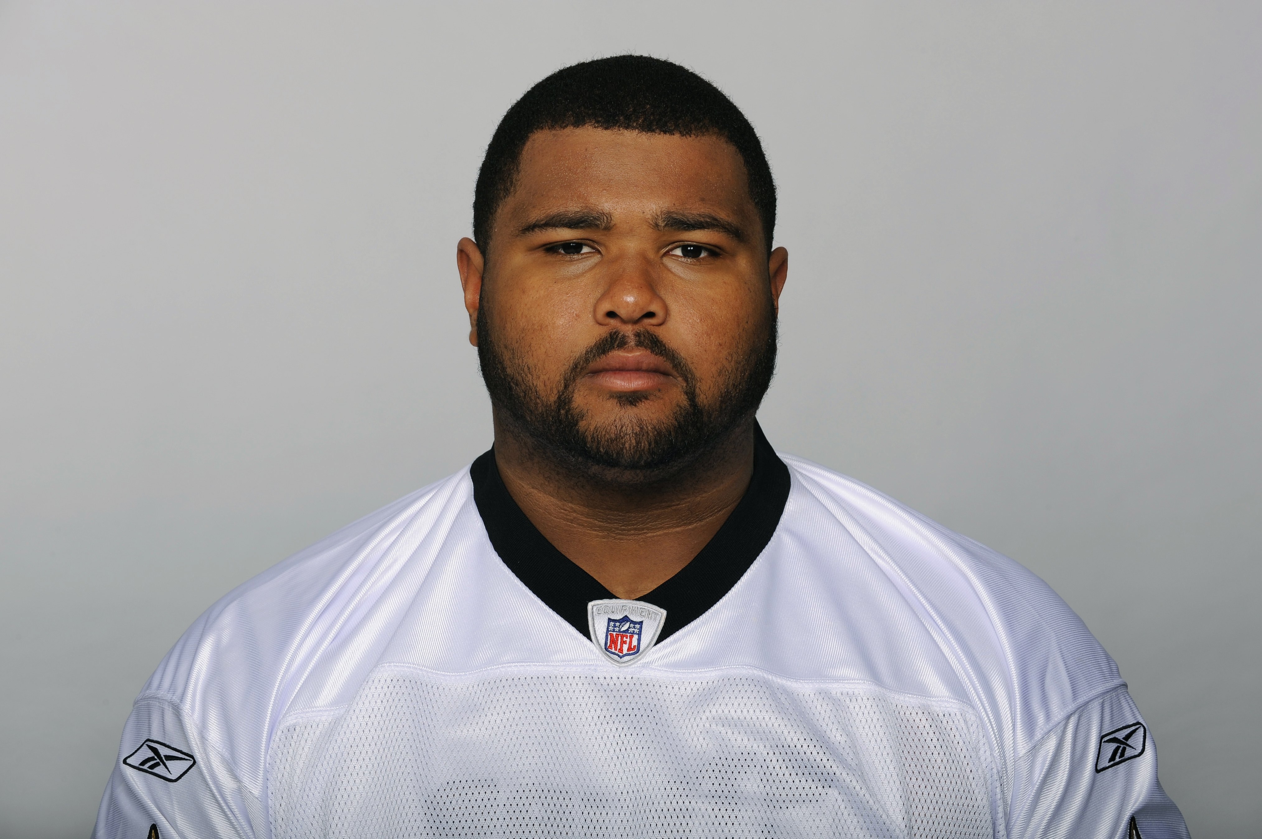 NEW ORLEANS - 2009:  Carl Nicks of the New Orleans Saints poses for his 2009 NFL headshot at photo day in New Orleans, Louisiana.  (Photo by NFL Photos)