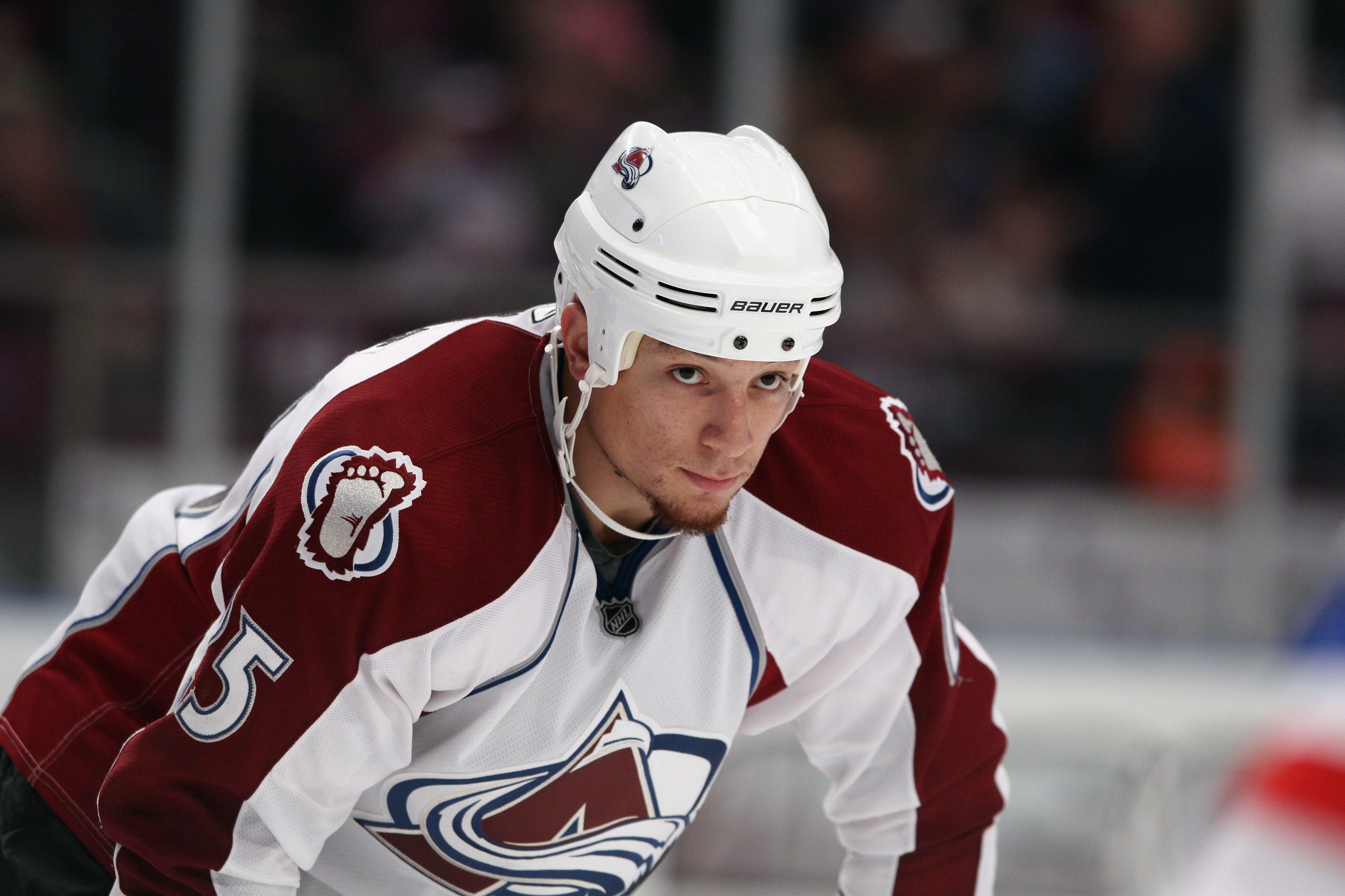 NEW YORK - OCTOBER 18: Chris Stewart #25 of the Colorado Avalanche skates against the New York Rangers at Madison Square Garden on October 18, 2010 in New York City.  (Photo by Bruce Bennett/Getty Images)