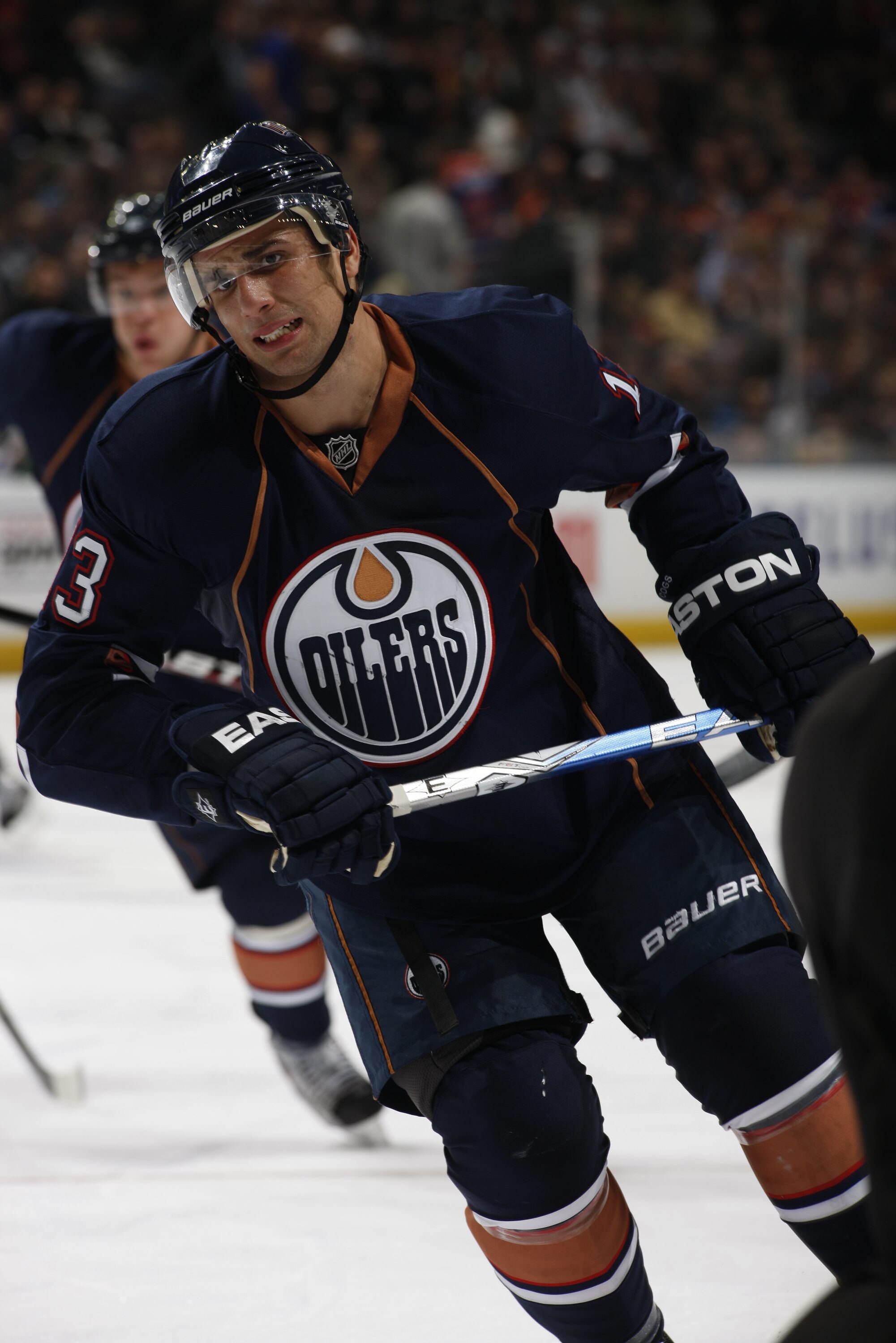 EDMONTON, CANADA - OCTOBER 21: Andrew Cogliano #13 of the Edmonton Oilers skates against the Minnesota Wild on October 21, 2010 at Rexall Place in Edmonton, Alberta, Canada. (Photo by Dale MacMillan/Getty Images)