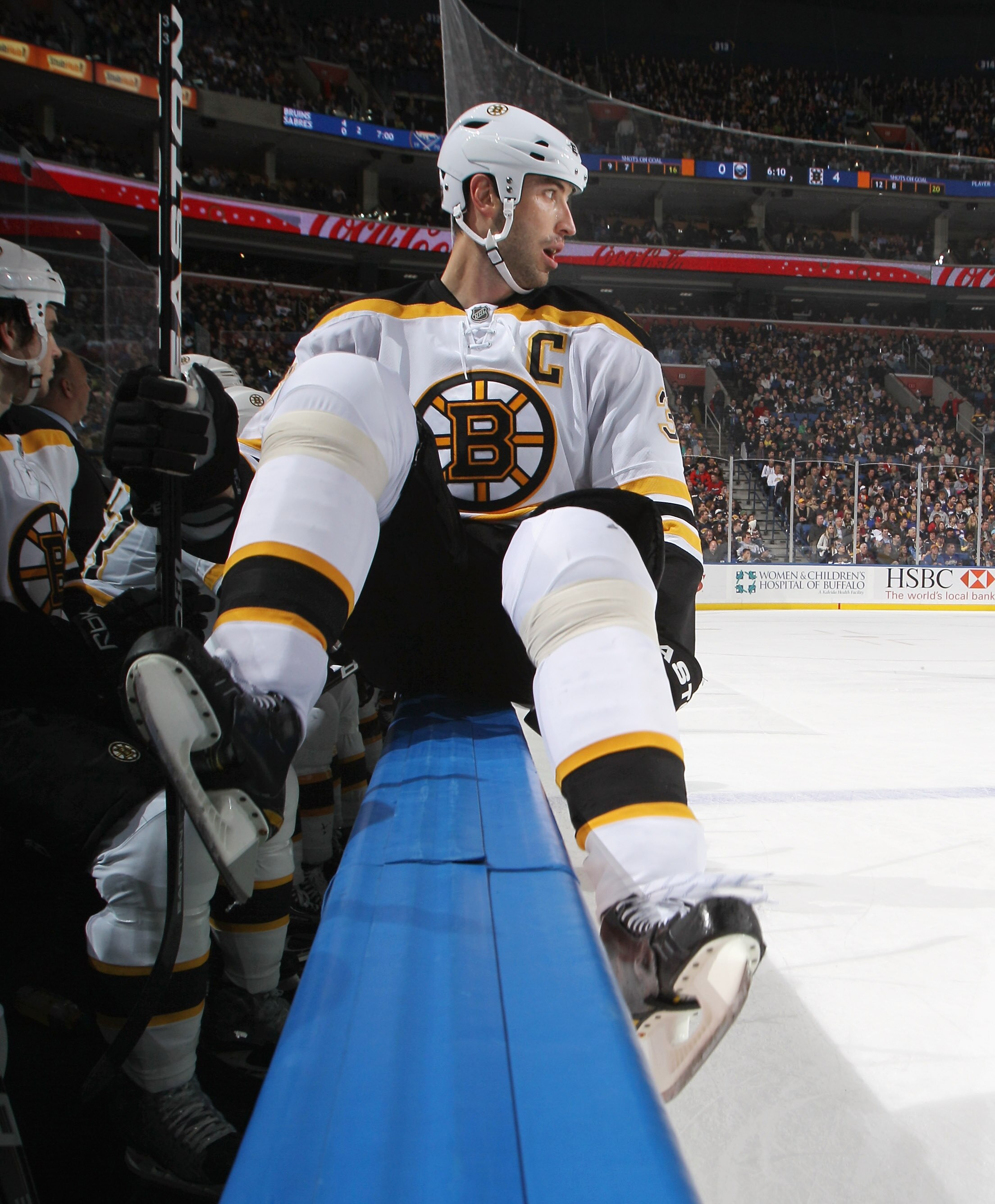 BUFFALO, NY - NOVEMBER 03: Zdeno Chara #33 of the Boston Bruins skates against the Buffalo Sabres at the HSBC Arena on November 3, 2010 in Buffalo, New York. The Bruins defeated the Sabres 5-2.  (Photo by Bruce Bennett/Getty Images)