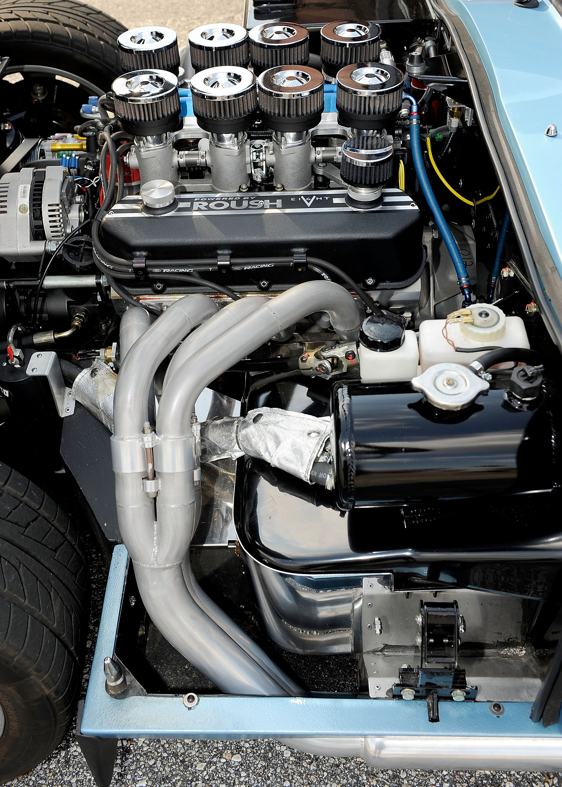 DARLINGTON, SC - SEPTEMBER 25:  A Ford Daytona Coupe engine is displayed during the Darlington Historic Racing Festival at Darlington Raceway on September 25, 2010 in Darlington, South Carolina.  (Photo by Rusty Jarrett/Getty Images)
