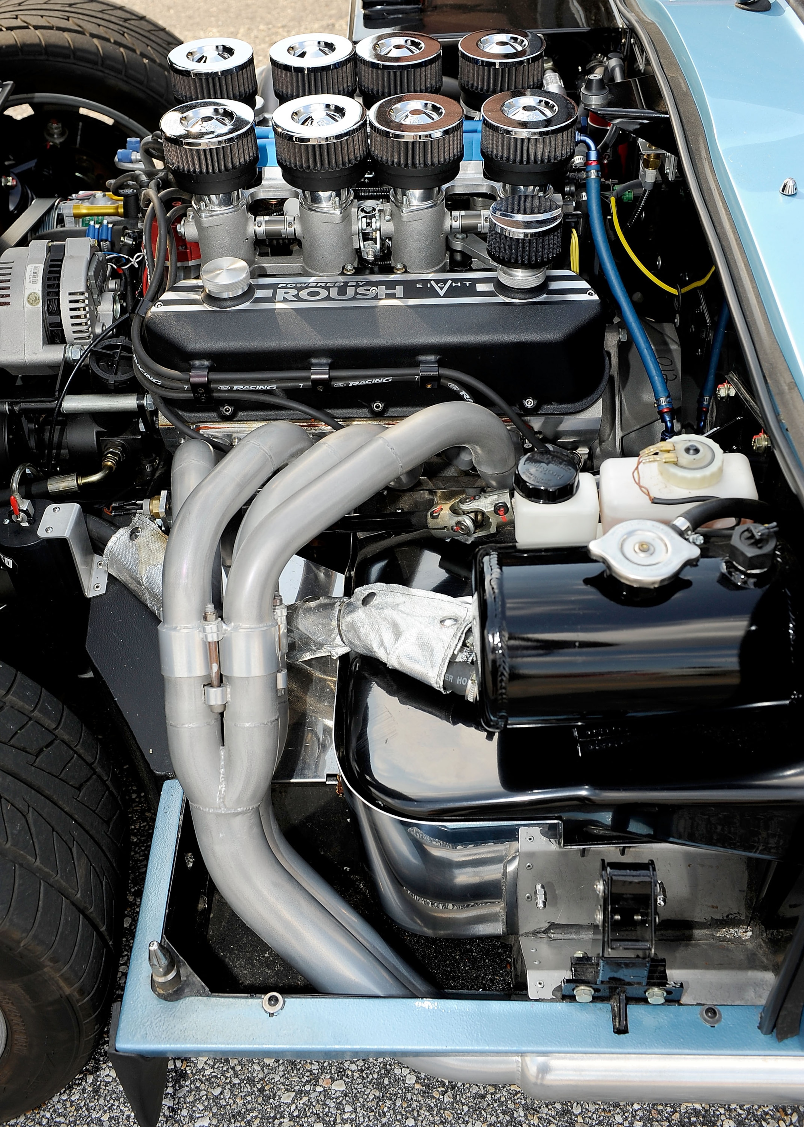 DARLINGTON, SC - SEPTEMBER 25:  A Ford Daytona Coupe engine is displayed during the Darlington Historic Racing Festival at Darlington Raceway on September 25, 2010 in Darlington, South Carolina.  (Photo by Rusty Jarrett/Getty Images)