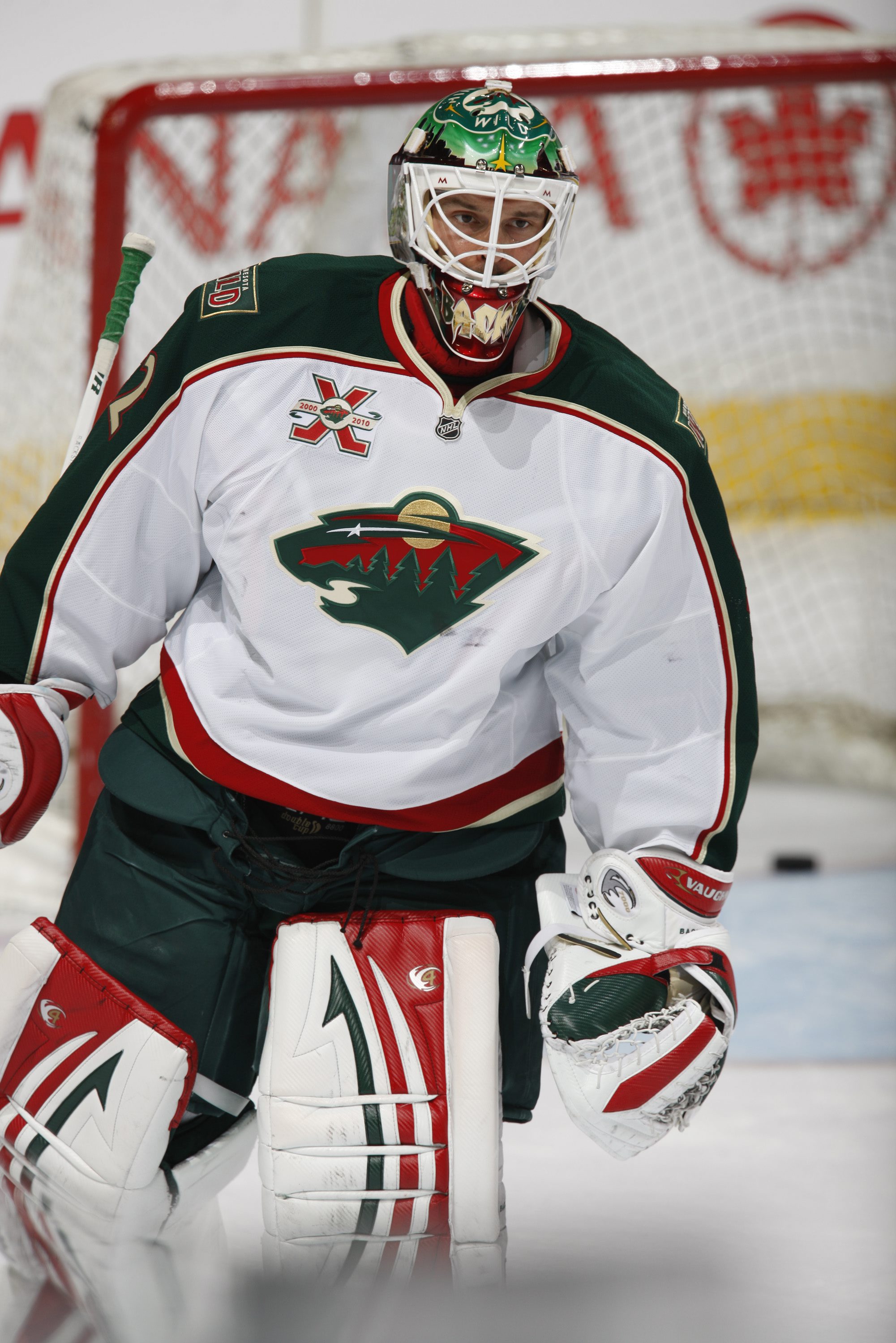 EDMONTON, CANADA - OCTOBER 21: Niklas Backstrom #32 of the Minnesota Wild skates against the Edmonton Oilers on October 21, 2010 at Rexall Place in Edmonton, Alberta, Canada. (Photo by Dale MacMillan/Getty Images)