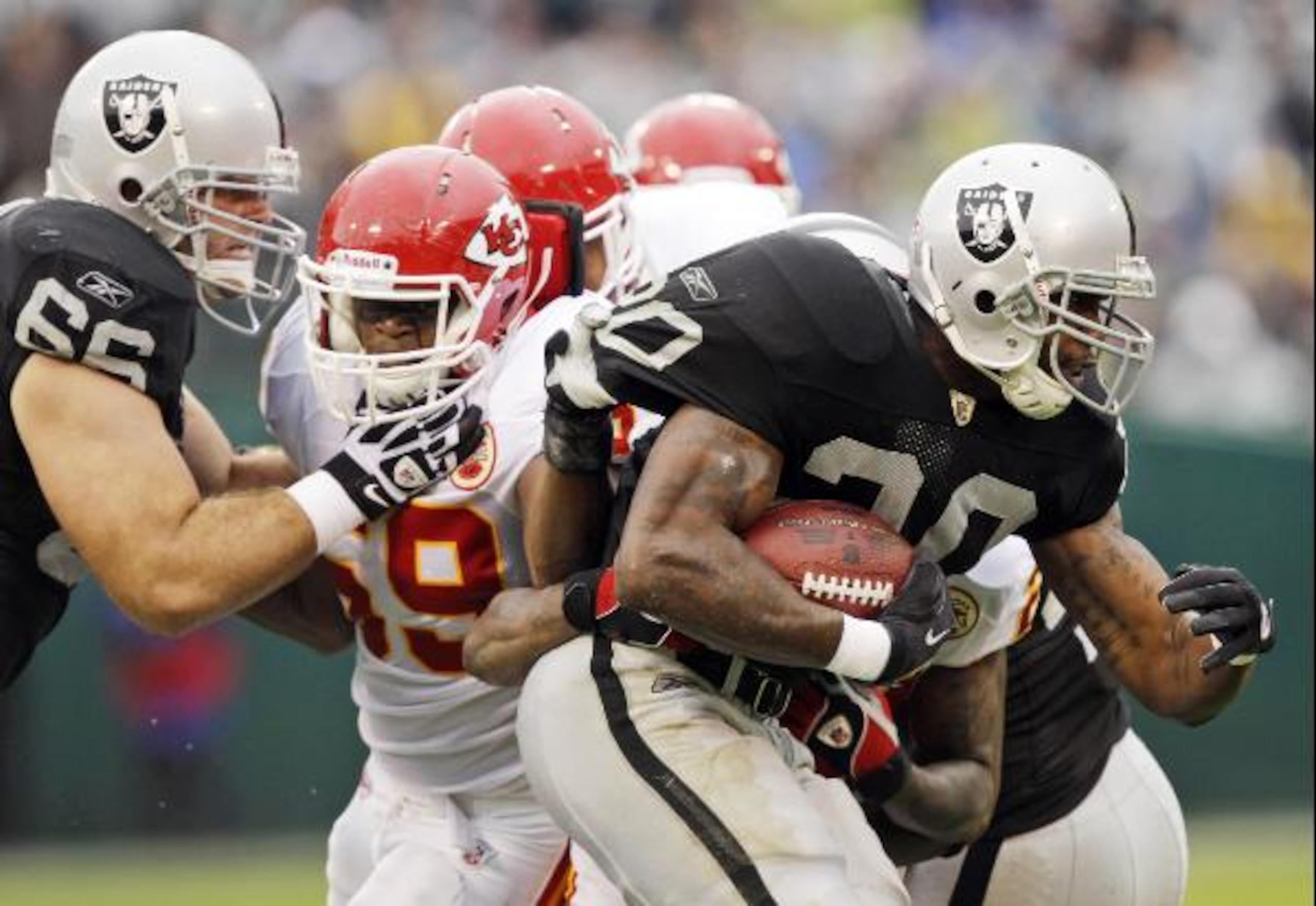 The seventh ranked run defense couldn't completely stop Darren McFadden.