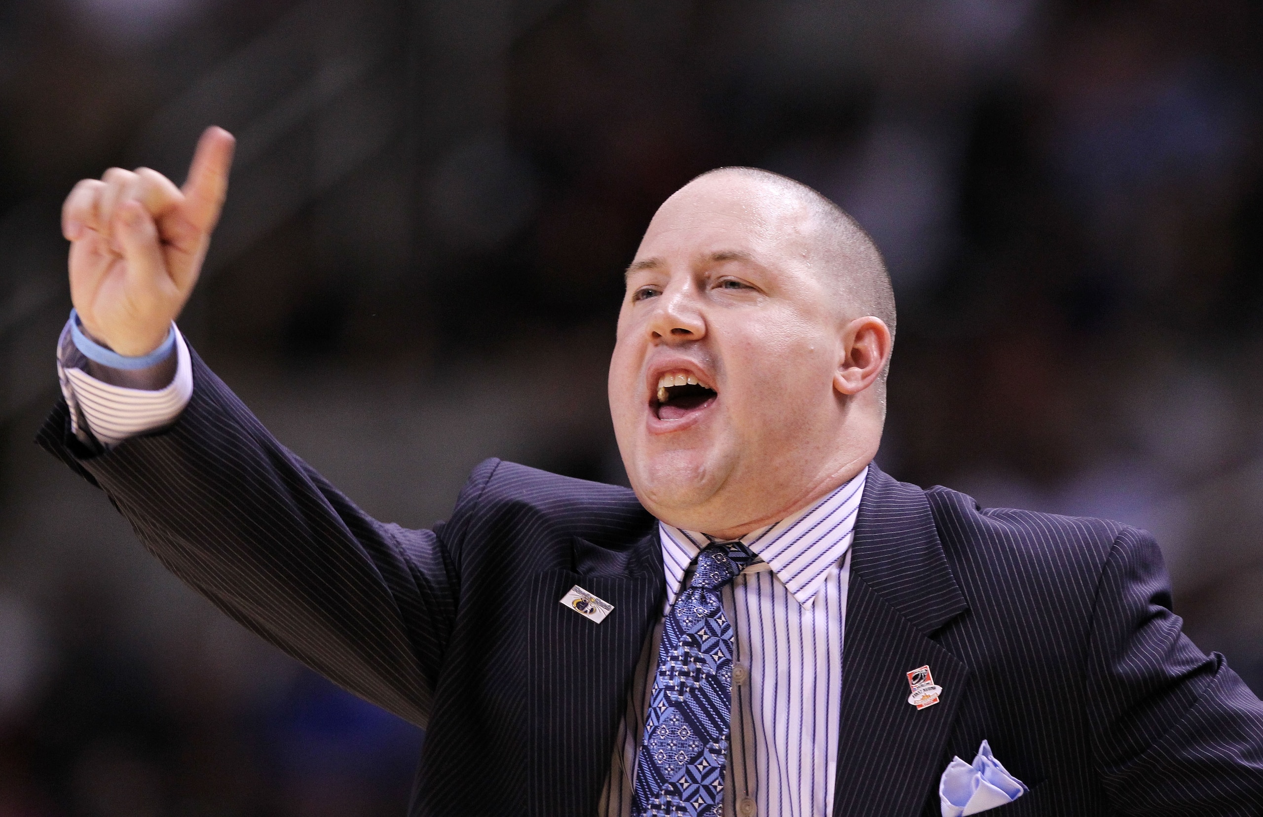 SAN JOSE, CA - MARCH 18:  Head coach Buzz Williams of the Marquette Golden Eagles watches game action against the Washington Huskies during the first round of the 2010 NCAA men's basketball tournament at HP Pavilion on March 18, 2010 in San Jose, Californ