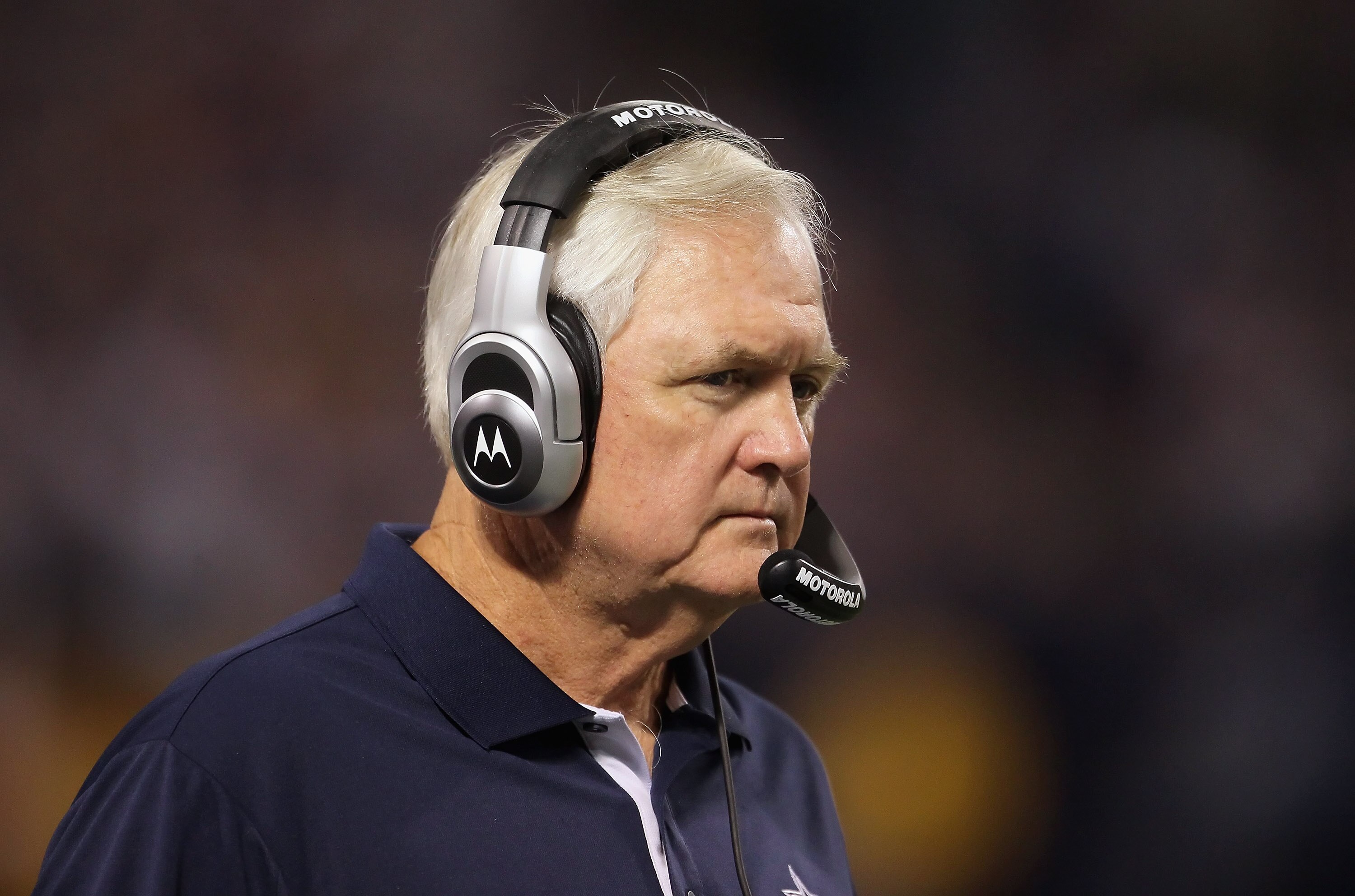 MINNEAPOLIS - OCTOBER 17:  Dallas Cowboys head coach Wade Phillips looks on during the game against the Minnesota Vikings at Mall of America Field on October 17, 2010 in Minneapolis, Minnesota. The Vikings defeated the Cowboys 24-21.  (Photo by Jeff Gross