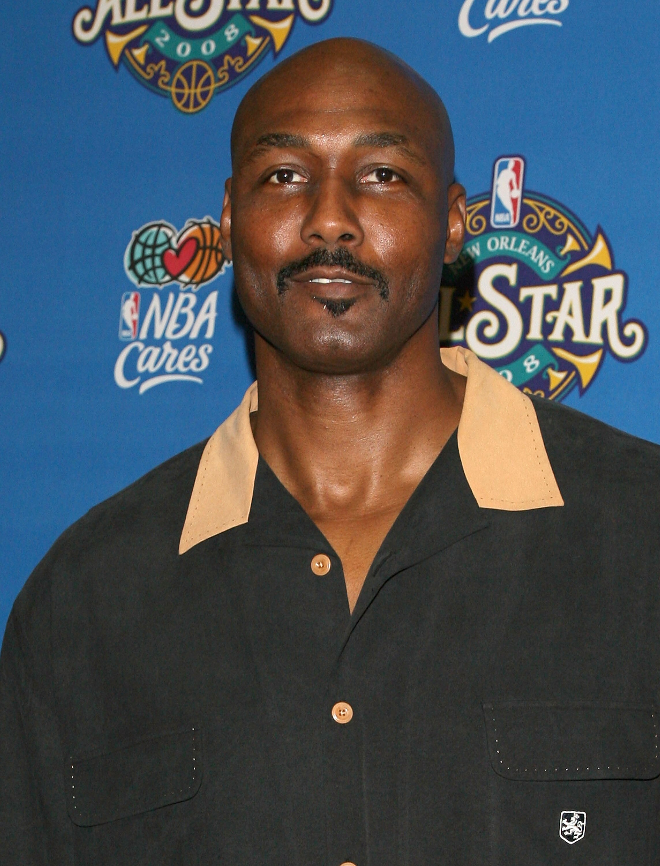 NEW ORLEANS - FEBRUARY 17: Basketball player Karl Malone arrives at the 57th NBA All-Star Game, part of 2008 NBA All-Star Weekend at the New Orleans Arena on February 17, 2008 in New Orleans, Louisiana.  NOTE TO USER: User expressly acknowledges and agree