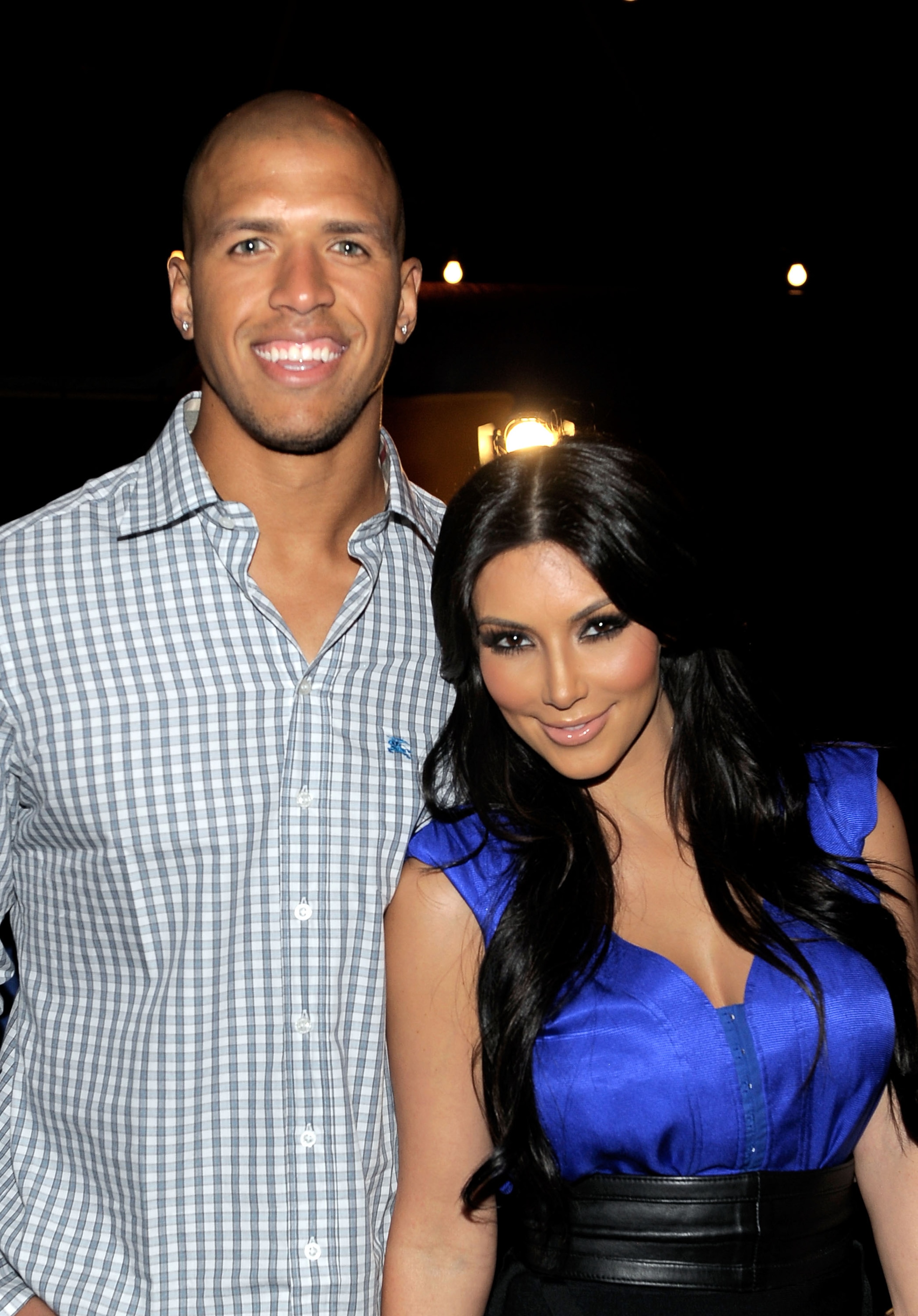 BEL AIR, CA - JULY 12:  Dallas Cowboys football player Miles Austin and actress Kim Kardashian attend professional tennis player Serena Williams' Pre-ESPYs House Party held at a private residence on July 12, 2010 in Bel Air, California.  (Photo by Charley