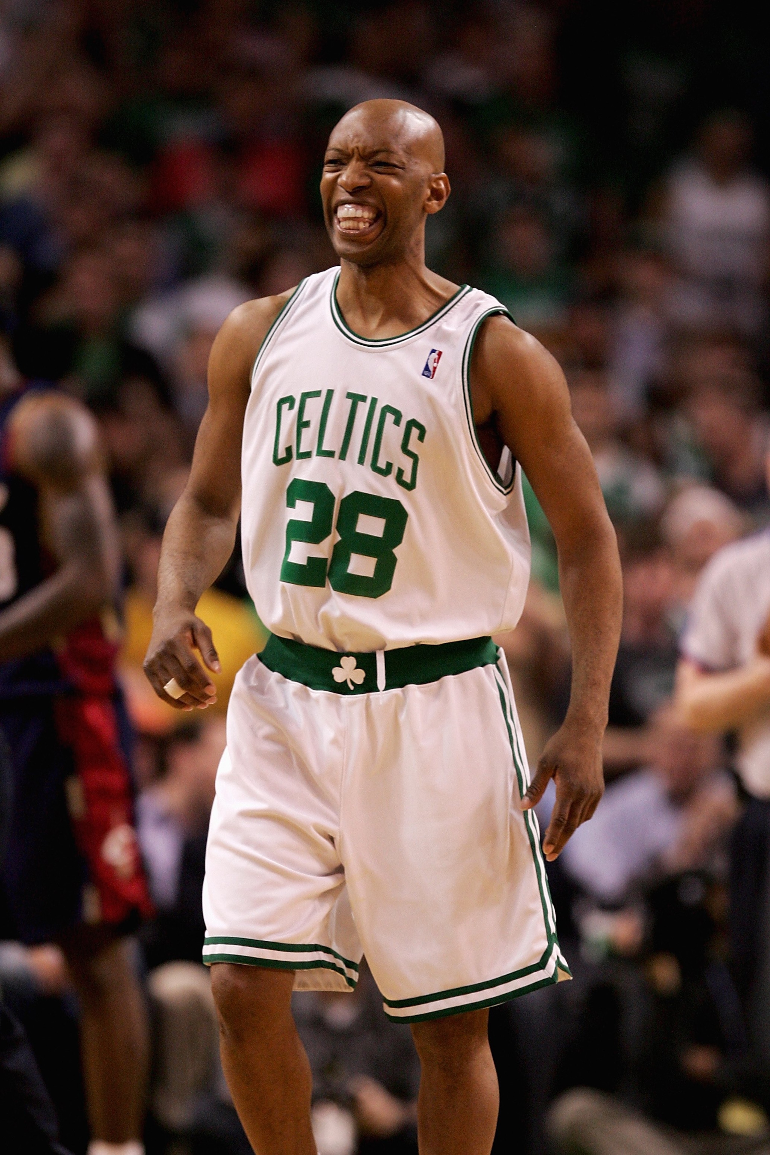 BOSTON - MAY 8: Sam Cassell #28 of the Boston Celtics reacts during the game against the Cleveland Cavaliers in Game Two of the Eastern Conference Semifinals during the 2008 NBA Playoffs on May 8, 2008 at the TD Banknorth Garden in Boston, Massachusetts. BOSTON - MAY 8: Sam Cassell #28 of the Boston Celtics reacts during the game against the Cleveland Cavaliers in Game Two of the Eastern Conference Semifinals during the 2008 NBA Playoffs on May 8, 2008 at the TD Banknorth Garden in Boston, Massachusetts.