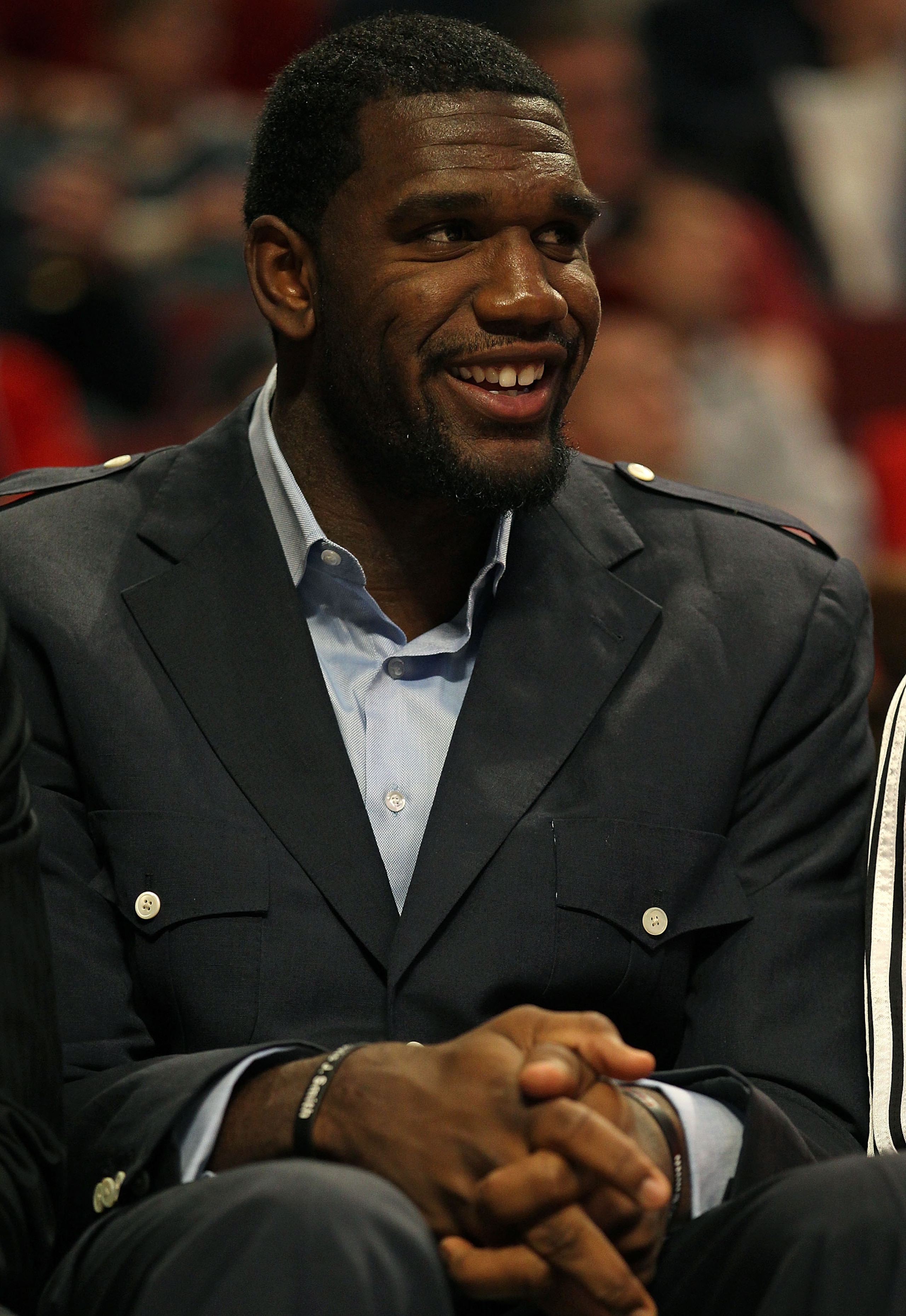 CHICAGO - NOVEMBER 01: Greg Oden #52 of the Portland Trail Blazers watches from the bench as his teammates take on the Chicago Bulls at the United Center on November 1, 2010 in Chicago, Illinois. The Bulls defeated the Trail Blazers 110-98. NOTE TO USER: CHICAGO - NOVEMBER 01: Greg Oden #52 of the Portland Trail Blazers watches from the bench as his teammates take on the Chicago Bulls at the United Center on November 1, 2010 in Chicago, Illinois. The Bulls defeated the Trail Blazers 110-98. NOTE TO USER: