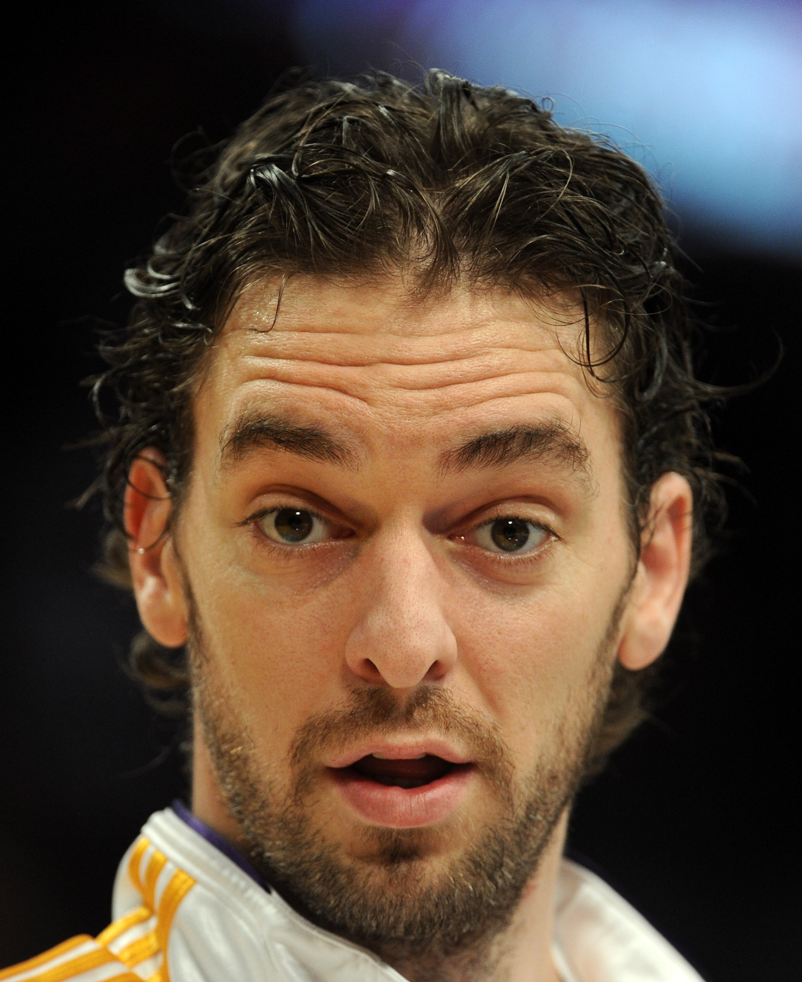 LOS ANGELES, CA - NOVEMBER 07:  Portrait of Pau Gasol #16 of the Los Angeles Lakers before the game against the Portland Trail Blazers at the Staples Center on November 7, 2010 in Los Angeles, California.  NOTE TO USER: User expressly acknowledges and agr