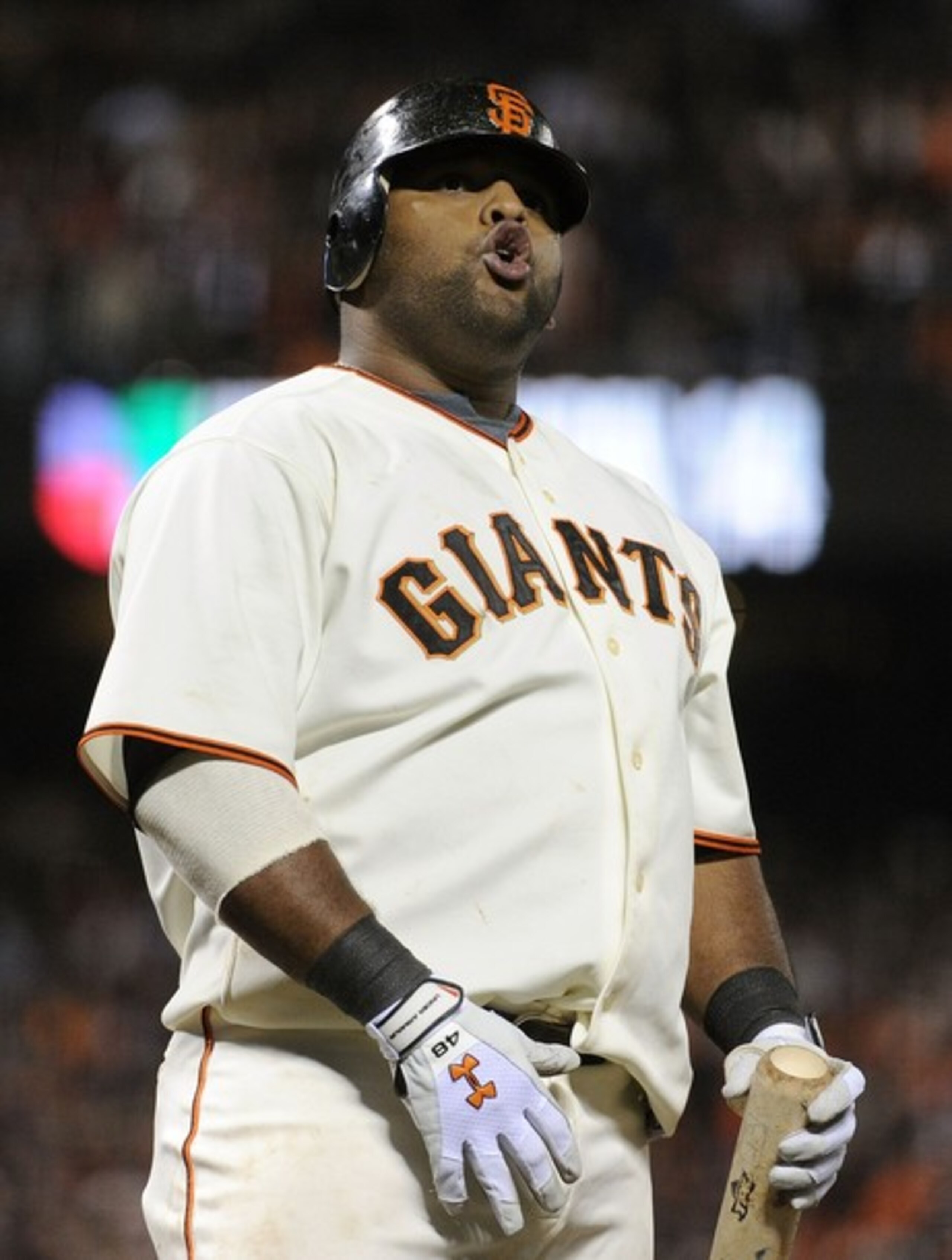 Pablo Sandoval had his worst production in his young career and was severely berated at the end of the season. (Getty)