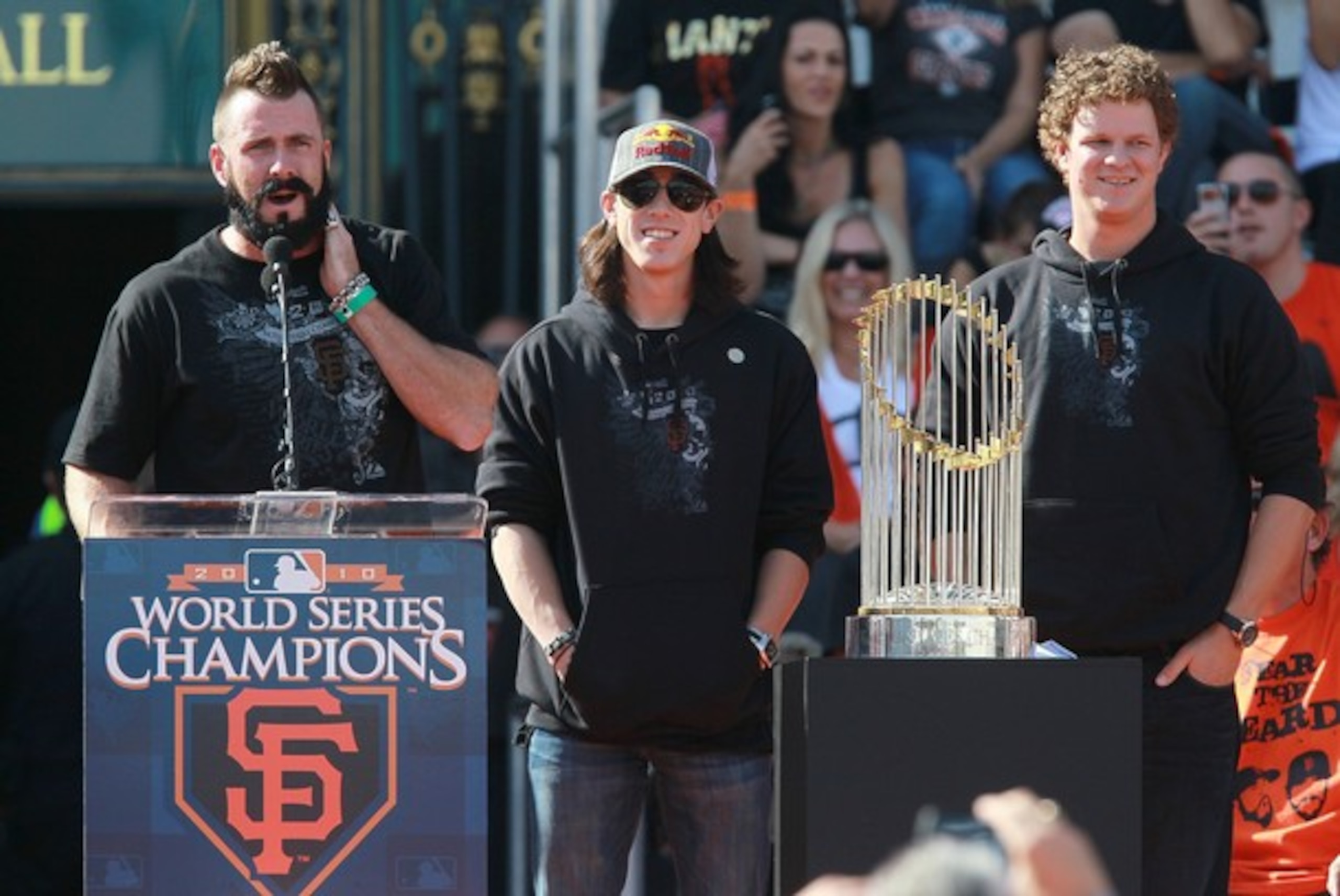 Wilson, Lincecum, and Cain were all at the top of their game in the World Series.