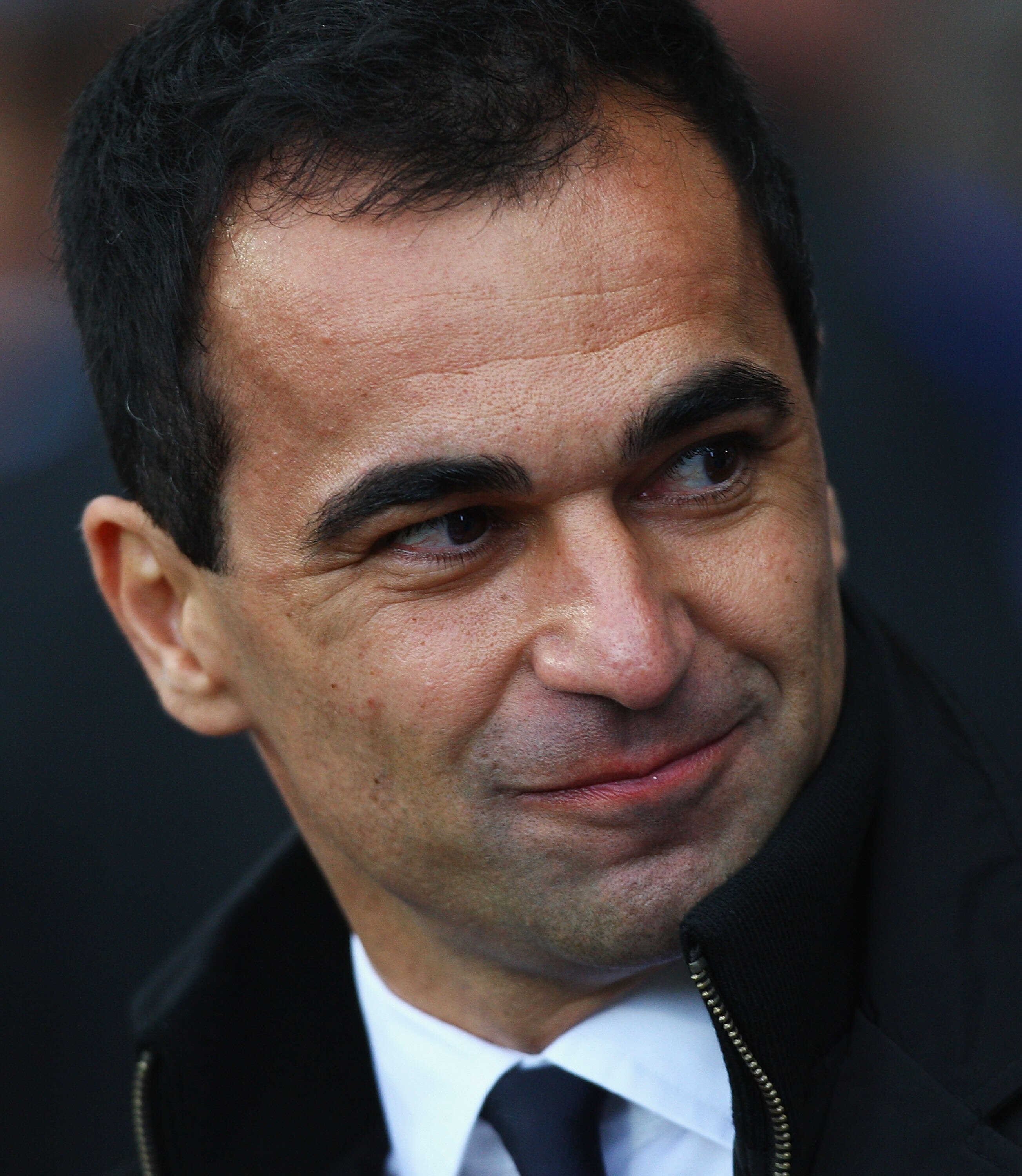 BLACKBURN, ENGLAND - NOVEMBER 06: Roberto Martinez, manager of Wigan Athletic looks on during the Barclays Premier League match between Blackburn Rovers and Wigan Athletic at Ewood park on November 6, 2010 in Blackburn, England. (Photo by Matthew Lewis/ BLACKBURN, ENGLAND - NOVEMBER 06: Roberto Martinez, manager of Wigan Athletic looks on during the Barclays Premier League match between Blackburn Rovers and Wigan Athletic at Ewood park on November 6, 2010 in Blackburn, England. (Photo by Matthew Lewis/