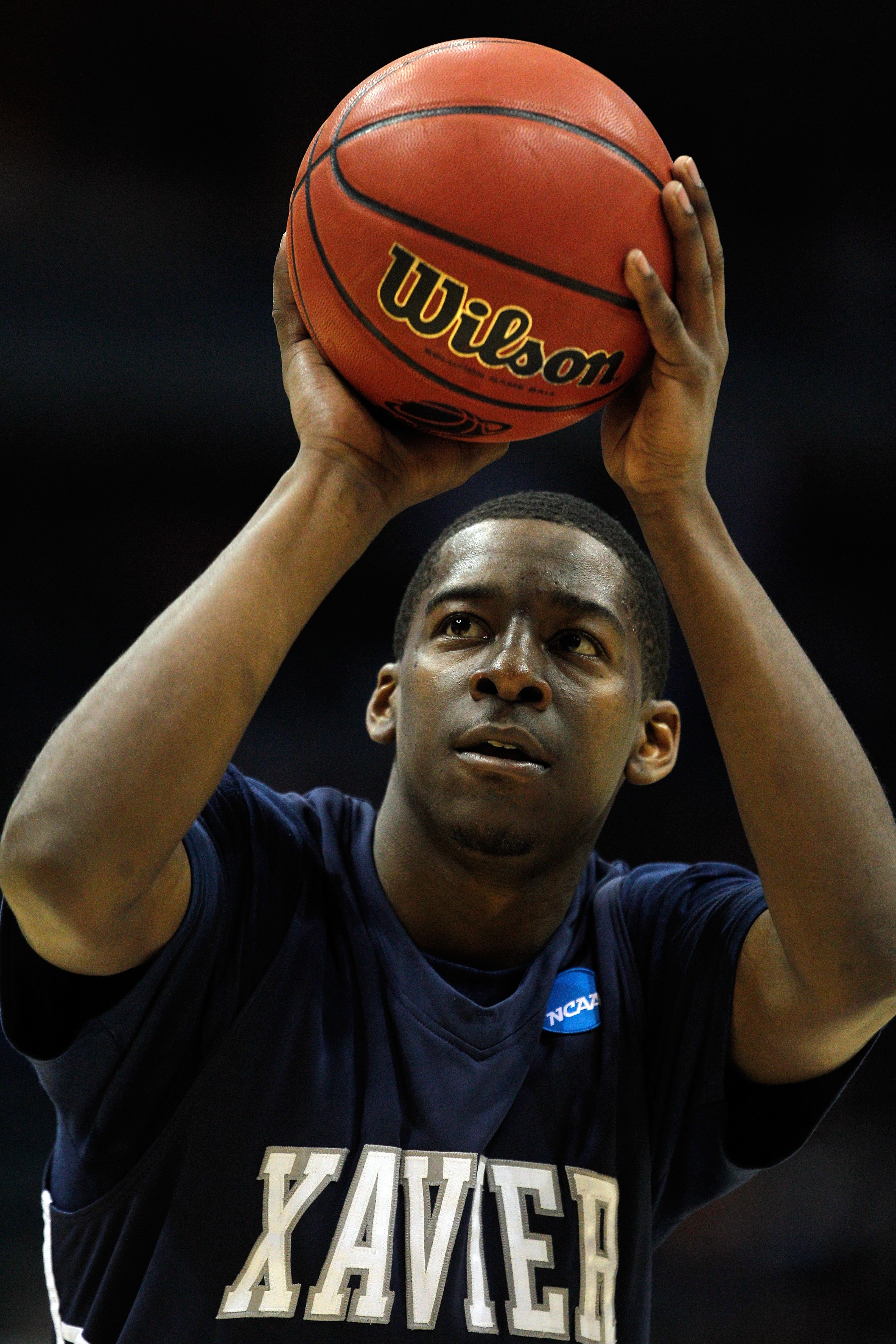 MILWAUKEE - MARCH 21:  Jordan Crawford #55 of the Xavier Musketeers shoots a free throw against the Pittsburgh Panthers in the second half during the second round of the 2010 NCAA men's basketball tournament at the Bradley Center on March 21, 2010 in Milw