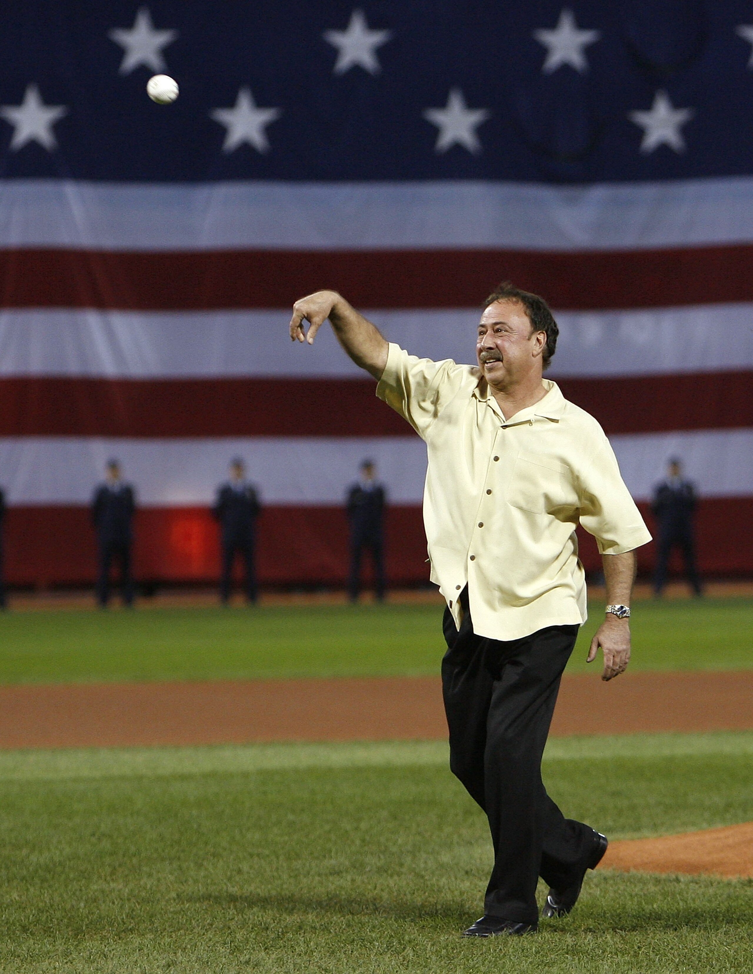 BOSTON - OCTOBER 03: Former Red Sox second baseman Jerry Remy throws out the first pitch before the Boston Red Sox and Los Angeles Angels meet for Game one of the American League Division Series on October 3, 2007 at Fenway Park in Boston, Massachusetts. BOSTON - OCTOBER 03: Former Red Sox second baseman Jerry Remy throws out the first pitch before the Boston Red Sox and Los Angeles Angels meet for Game one of the American League Division Series on October 3, 2007 at Fenway Park in Boston, Massachusetts.