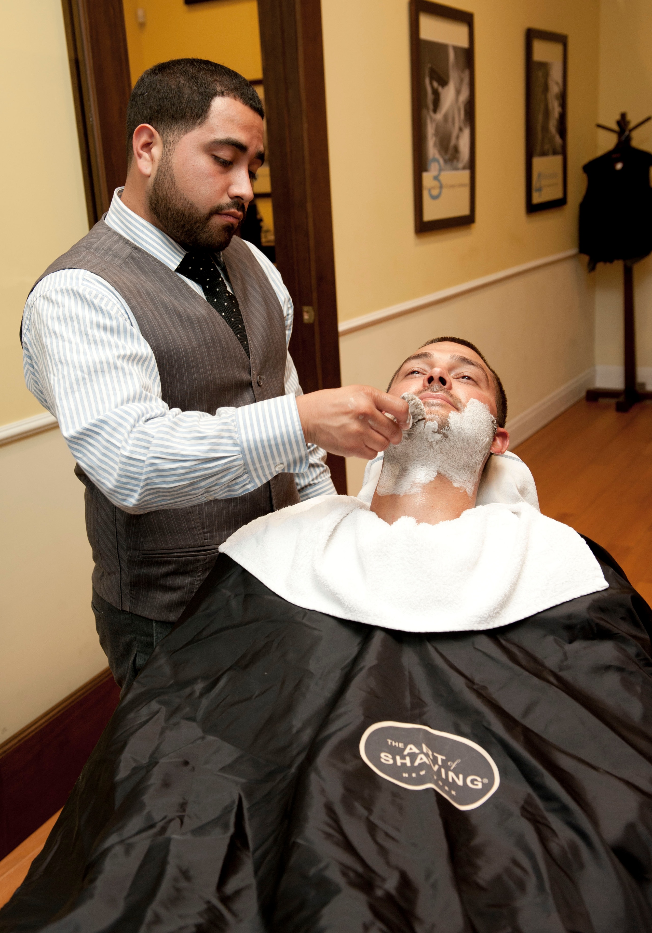 Nick Swisher got the royal treatment to kick off Movember.