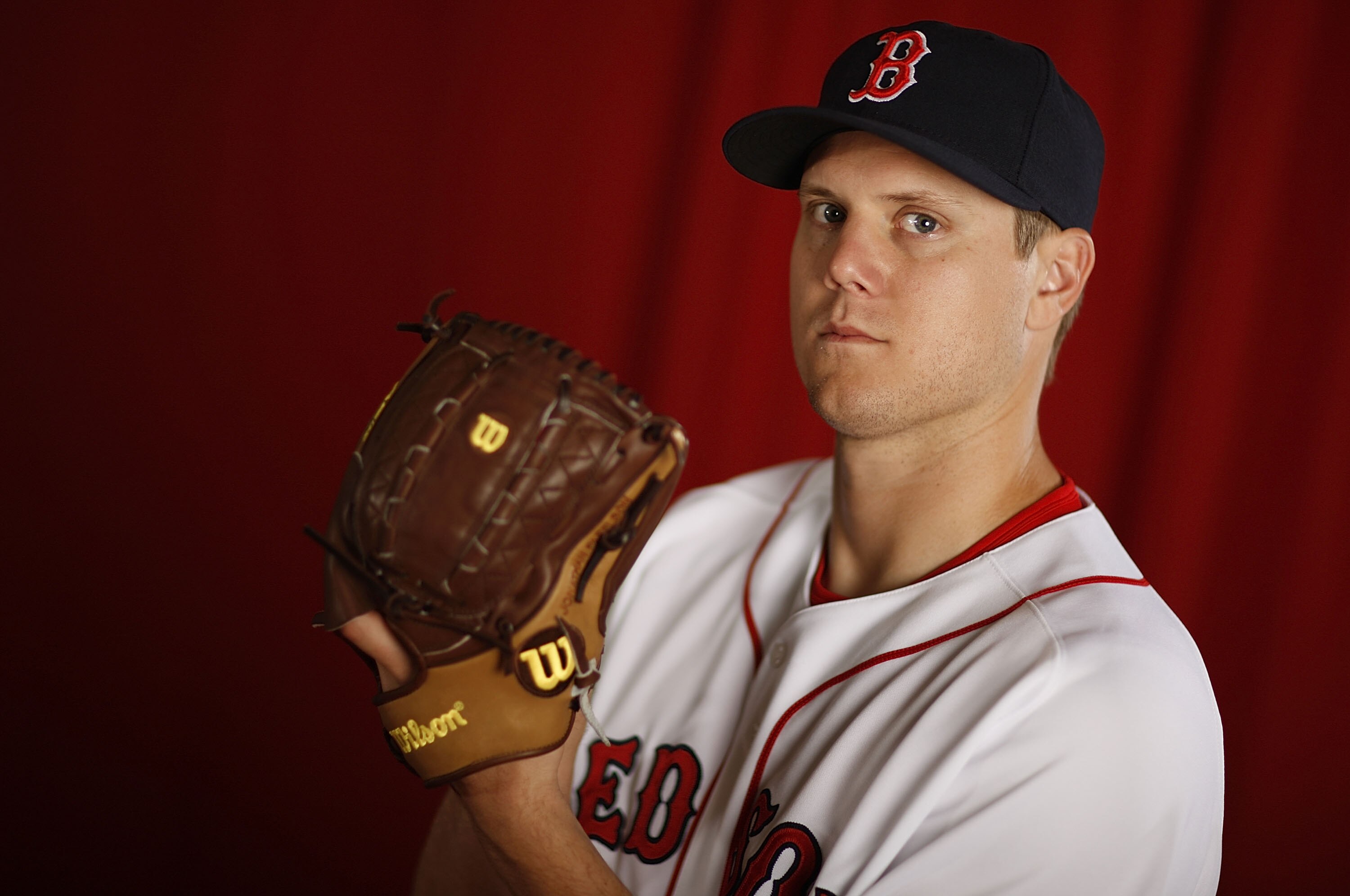 FT. MYERS, FL - FEBRUARY 28: Jonathan Papelbon #58 of the Boston Red Sox poses during photo day at the Boston Red Sox Spring Training practice facility on February 28, 2010 in Ft. Myers, Florida.  (Photo by Gregory Shamus/Getty Images)