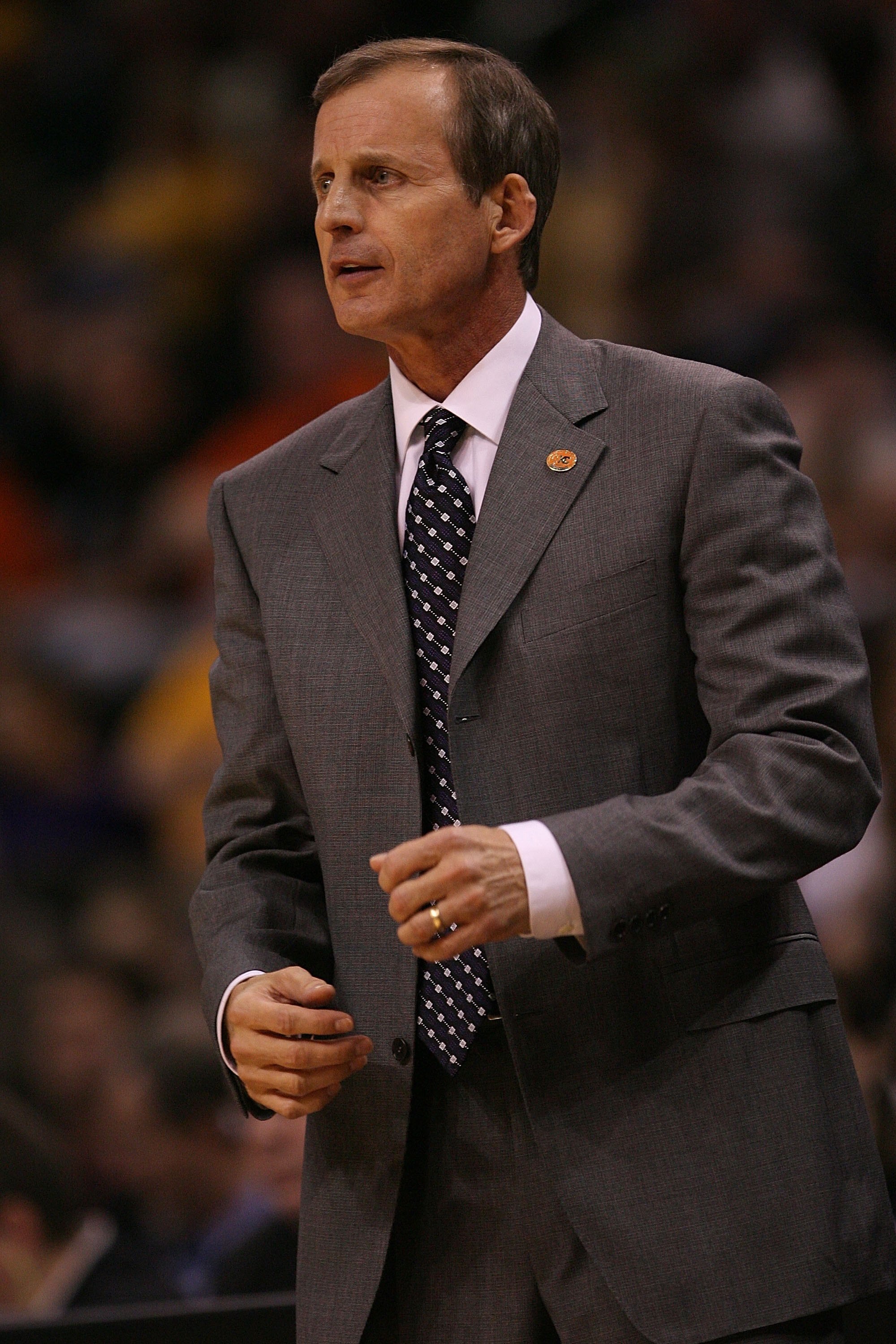 OKLAHOMA CITY - MARCH 13:  Head coach Rick Barnes of the Texas Longhorns during the Phillips 66 Big 12 Men's Basketball Championship Semifinals at the Ford Center March 13, 2009 in Oklahoma City, Oklahoma.  (Photo by Ronald Martinez/Getty Images)