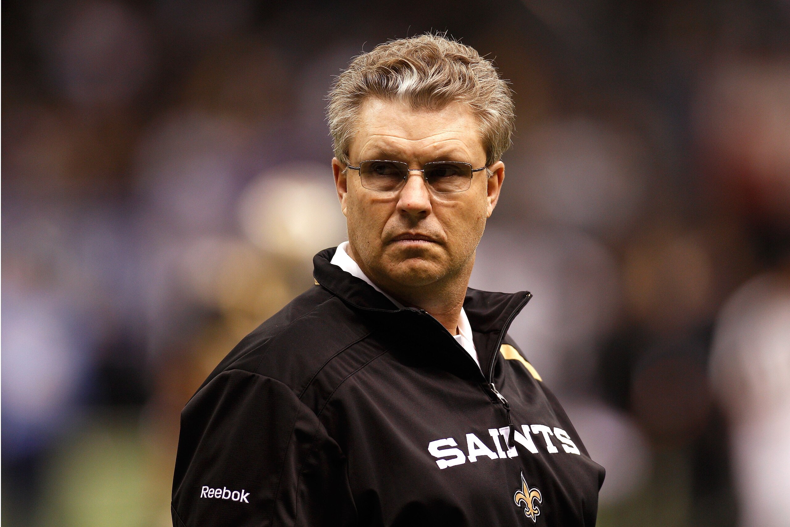 NEW ORLEANS - JANUARY 24:  Defensive coordinator Greg Williams of the New Orleans Saints looks on against the Minnesota Vikings during the NFC Championship Game at the Louisiana Superdome on January 24, 2010 in New Orleans, Louisiana. The Saints won 31-28
