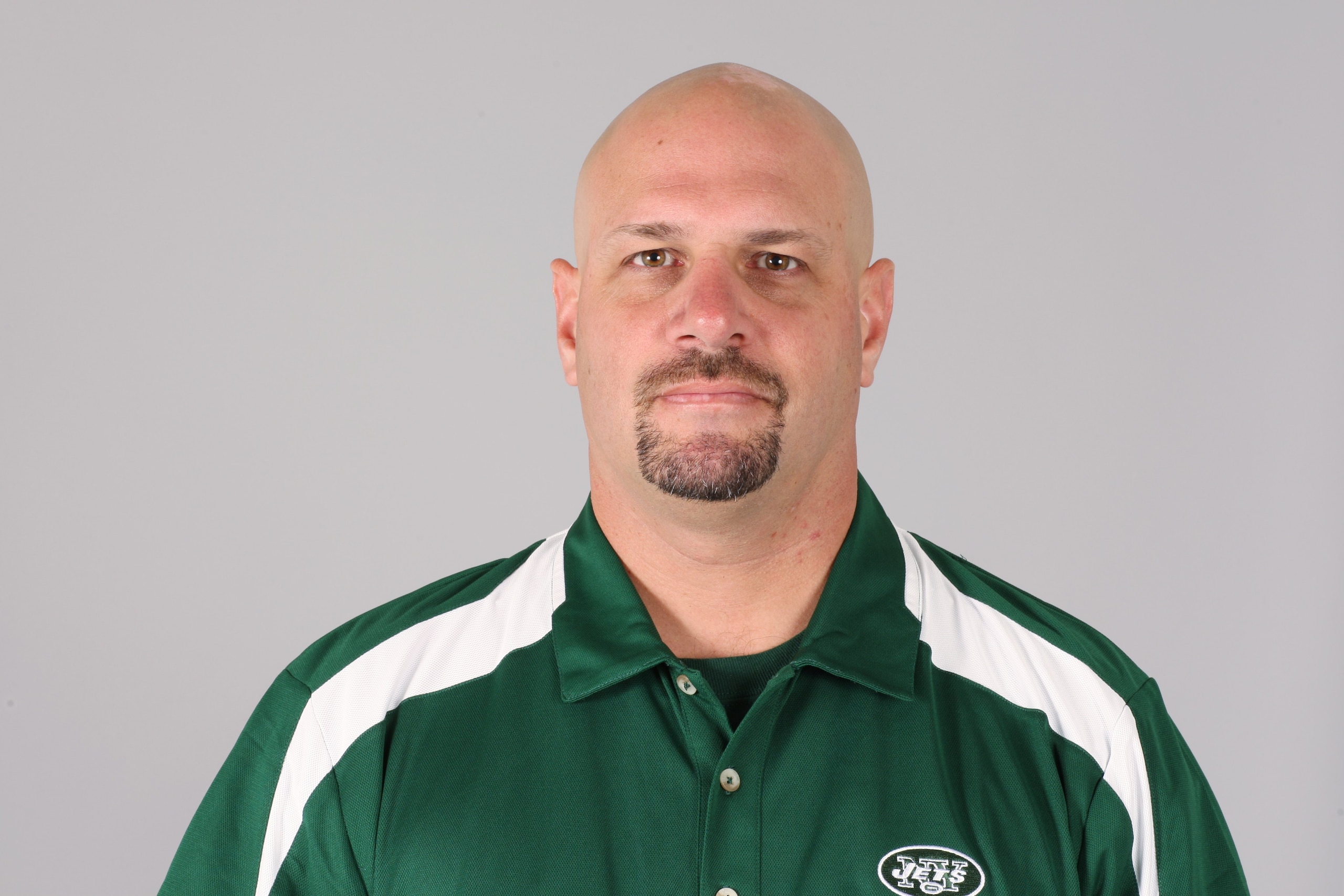 EAST RUTHERFORD, NJ - 2009:  Mike Pettine of the New York Jets poses for his 2009 NFL headshot at photo day in East Rutherford, New Jersey.  (Photo by NFL Photos)