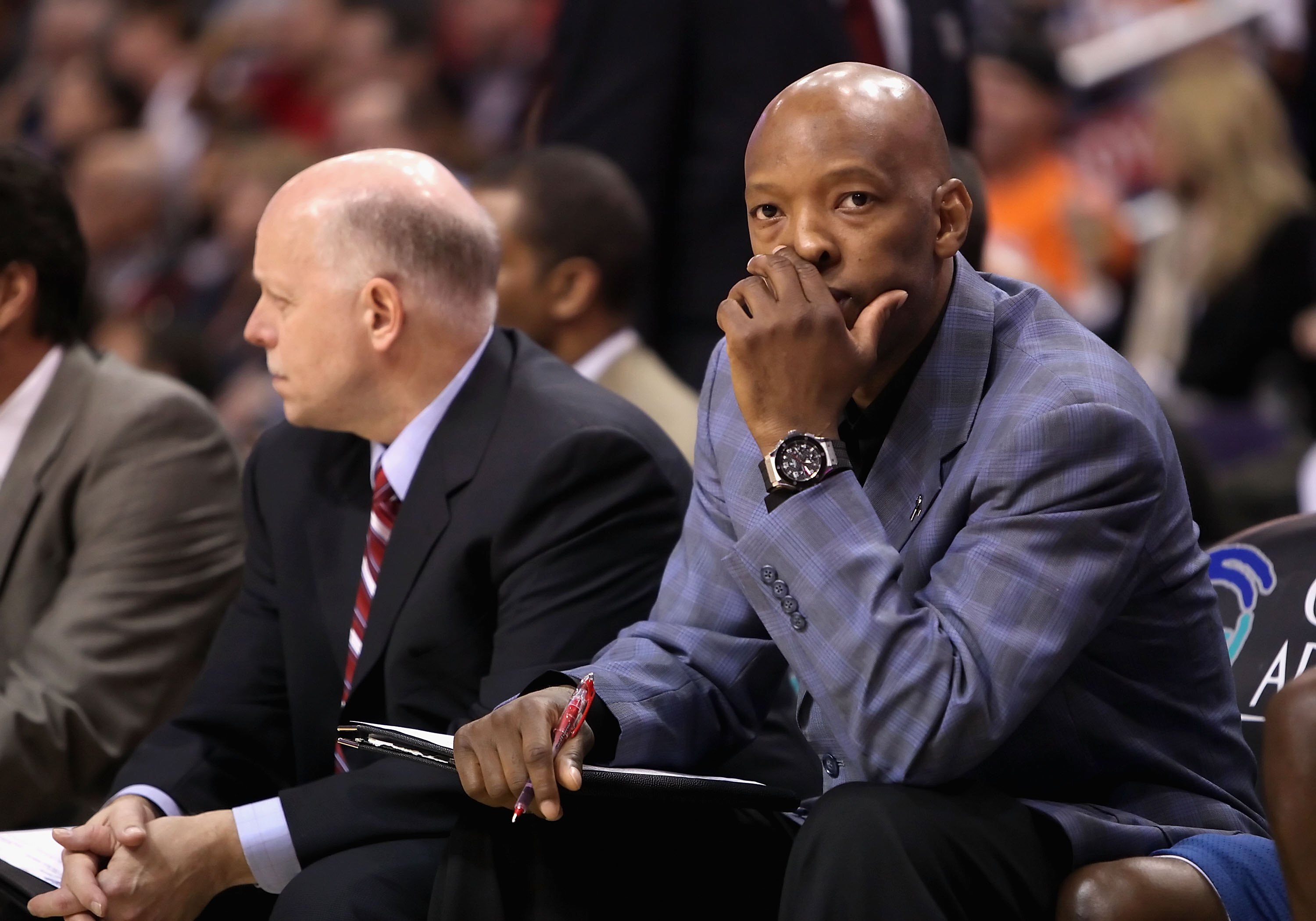 PHOENIX - DECEMBER 19:  Assistant coach Sam Cassell of the Washington Wizards during the NBA game against the Phoenix Suns at US Airways Center on December 19, 2009 in Phoenix, Arizona. The Suns defeated the Wizards 121-95. NOTE TO USER: User expressly ac