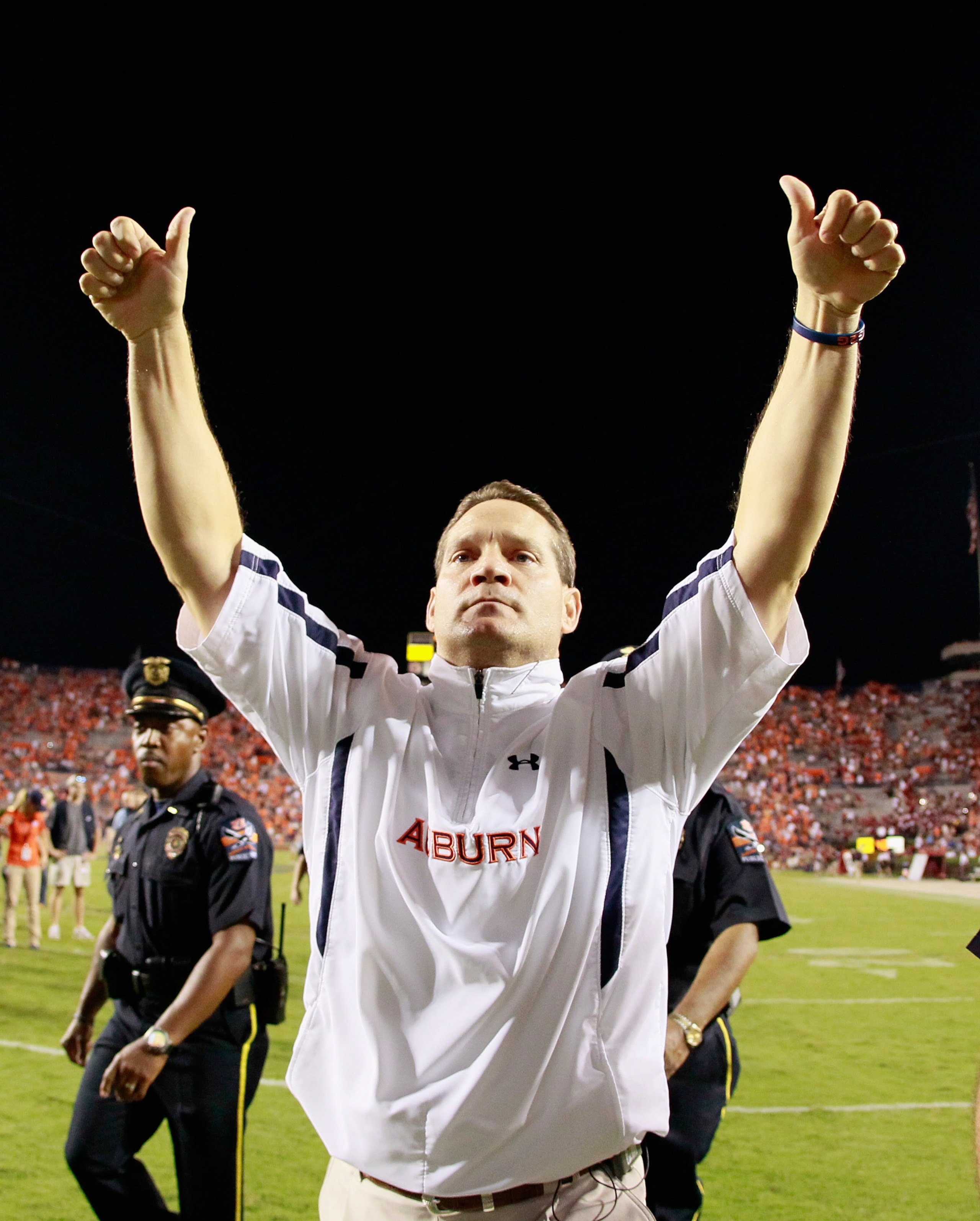 AUBURN, AL - SEPTEMBER 25: Head coach Gene Chizik of the Auburn Tigers against the South Carolina Gamecocks at Jordan-Hare Stadium on September 25, 2010 in Auburn, Alabama. (Photo by Kevin C. Cox/Getty Images) AUBURN, AL - SEPTEMBER 25: Head coach Gene Chizik of the Auburn Tigers against the South Carolina Gamecocks at Jordan-Hare Stadium on September 25, 2010 in Auburn, Alabama. (Photo by Kevin C. Cox/Getty Images)