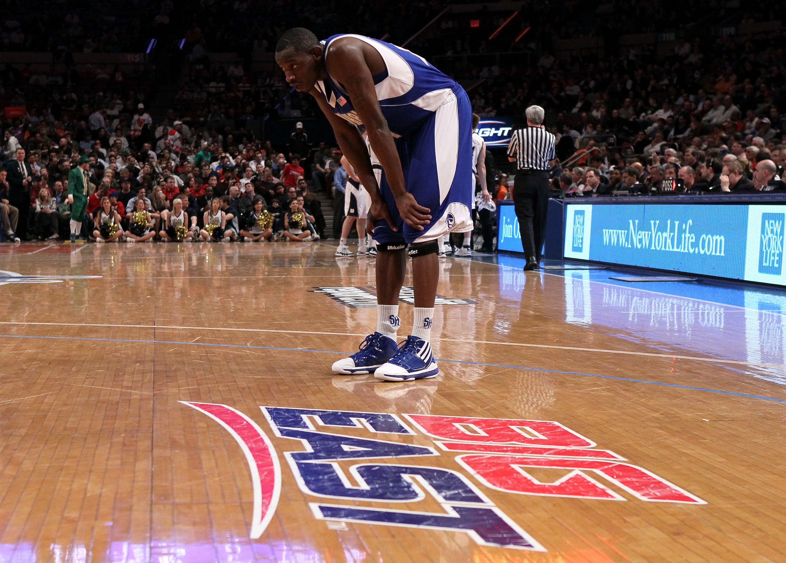 NEW YORK - MARCH 10: Jeremy Hazell #21 of the Seton Hall Pirates looks on late in the game against the Notre Dame Fighting Irish during the second round of 2010 NCAA Big East Tournament at Madison Square Garden on March 10, 2010 in New York City.  (Photo