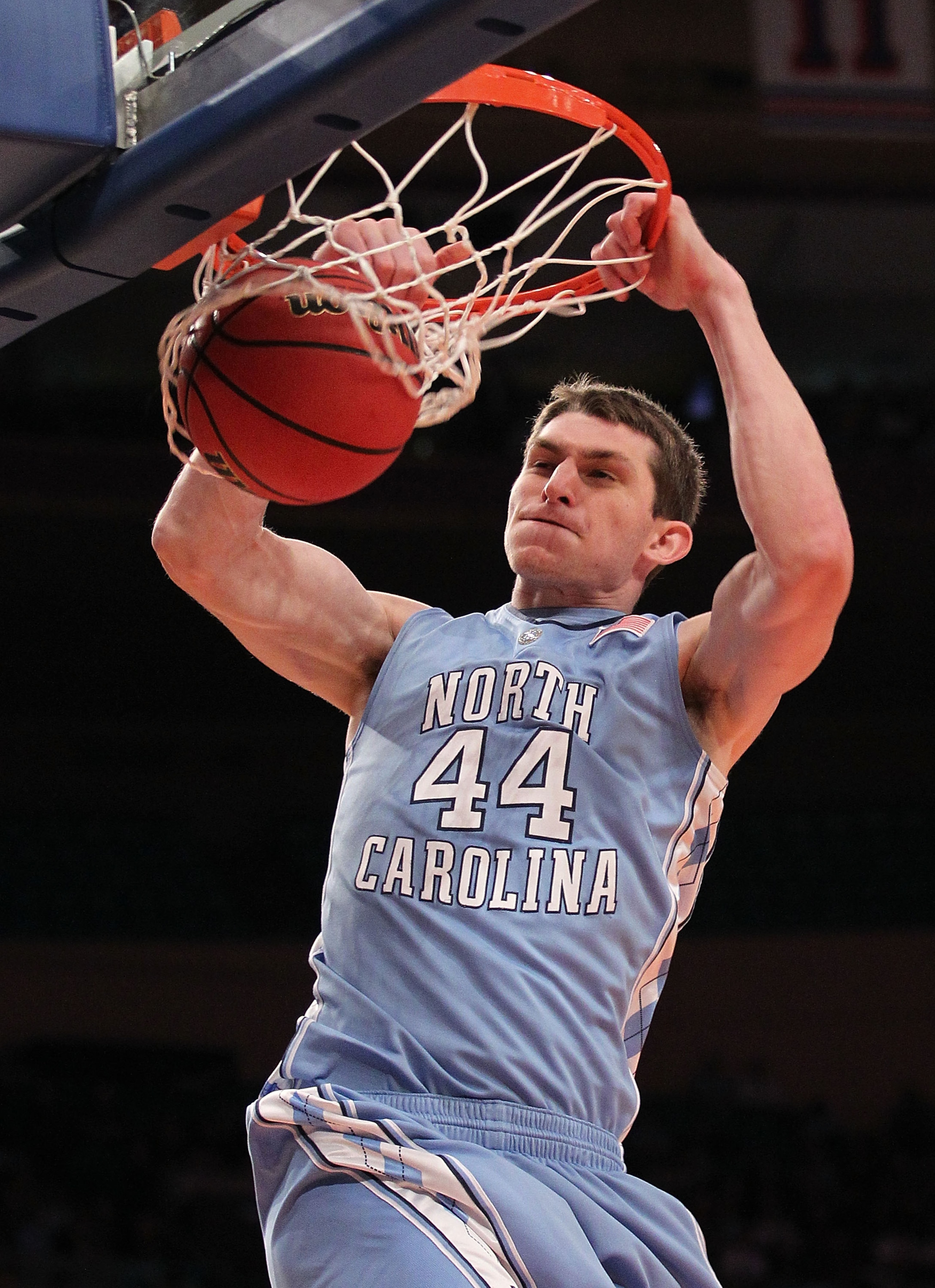 NEW YORK - MARCH 30: Tyler Zeller #44 of the North Carolina Tar Heels dunks the ball against Rhode Island Rams at Madison Square Garden on March 30, 2010 in New York, New York. (Photo by Nick Laham/Getty Images) NEW YORK - MARCH 30: Tyler Zeller #44 of the North Carolina Tar Heels dunks the ball against Rhode Island Rams at Madison Square Garden on March 30, 2010 in New York, New York. (Photo by Nick Laham/Getty Images)