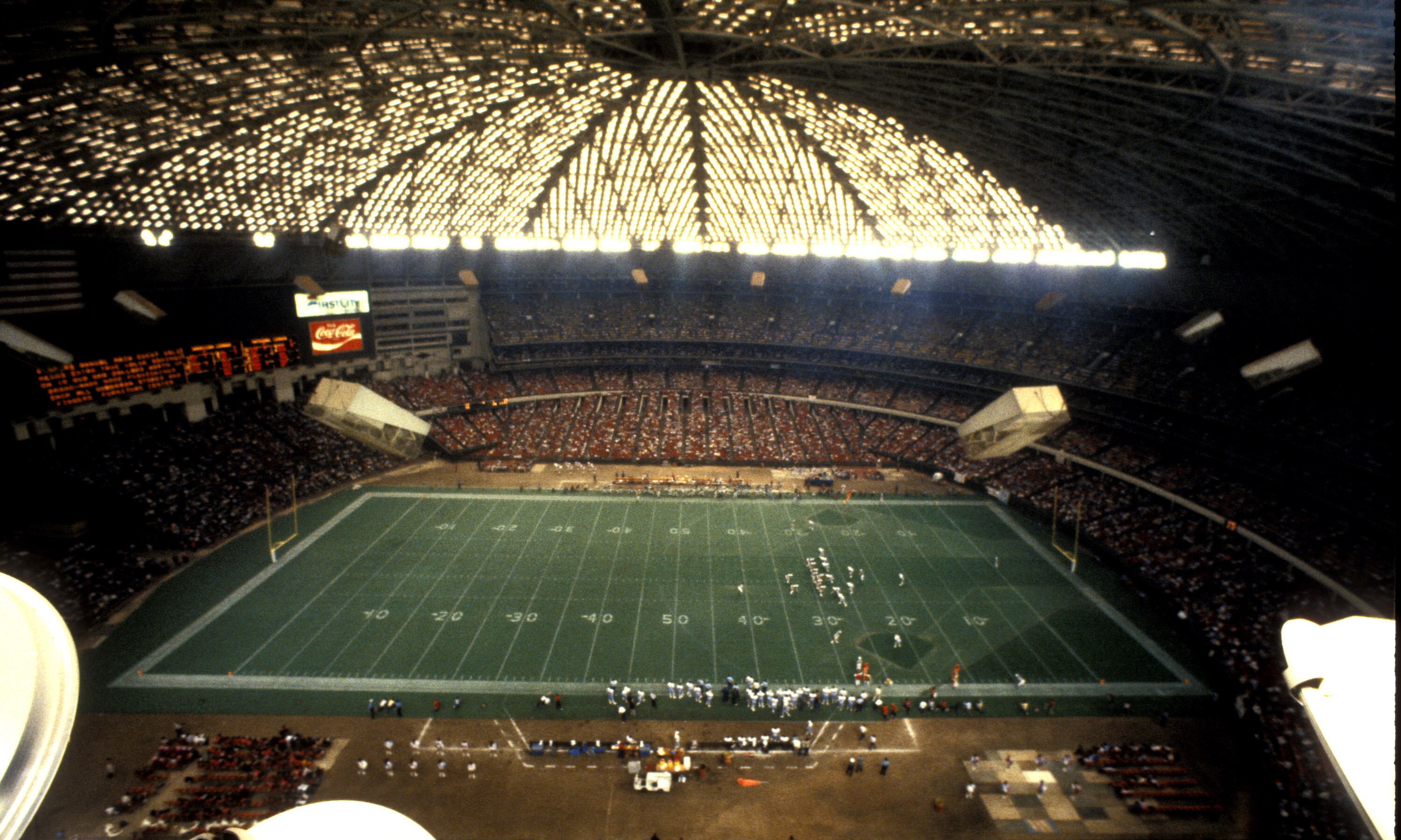 The Astrodome, home of the Houston Oilers, Houston,  Texas, 1983.  (Photo by Al Messerschmidt/Getty Images)