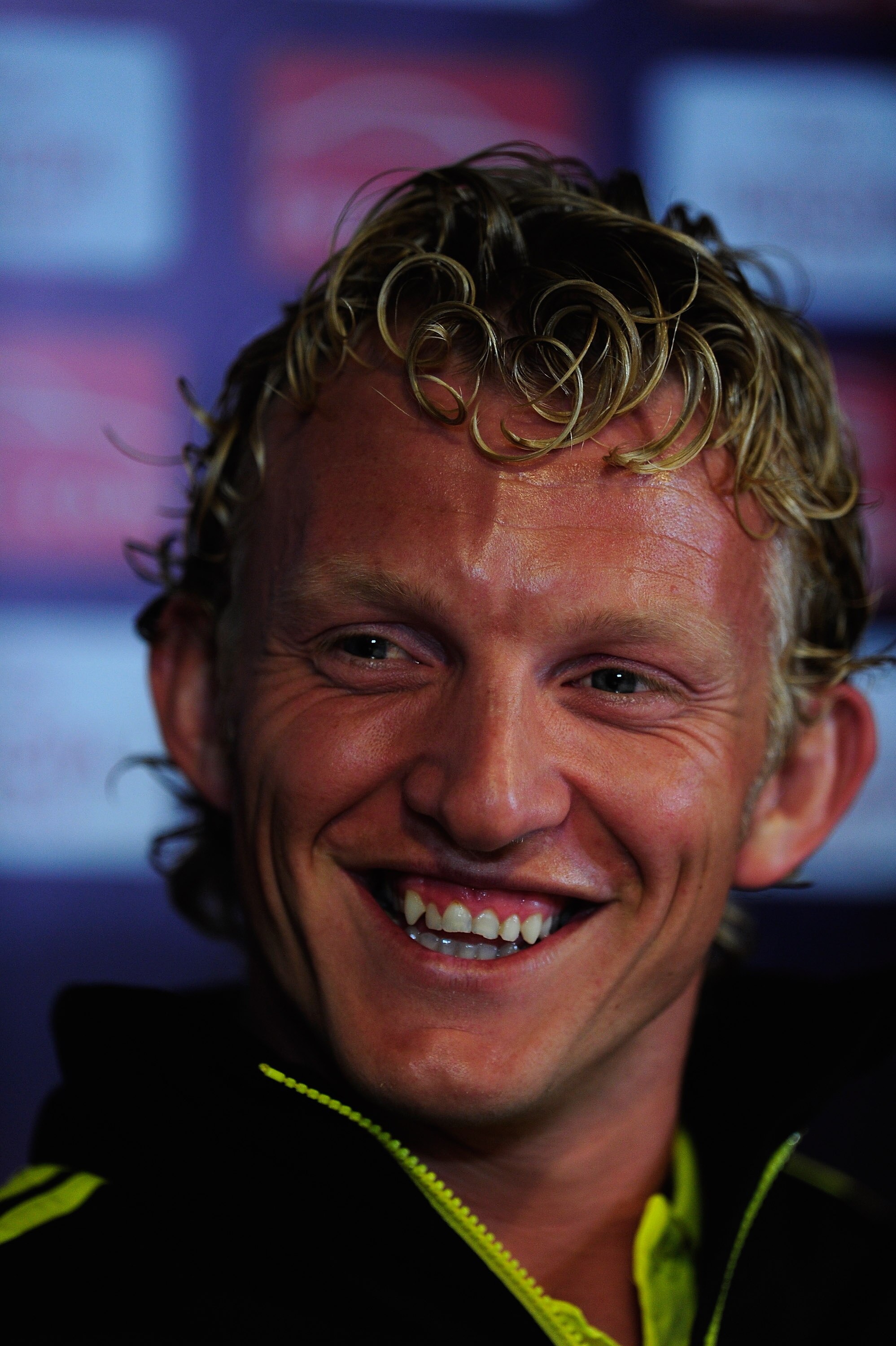 UTRECHT, NETHERLANDS - SEPTEMBER 29:  Dirk Kuyt of Liverpool looks on during a Liverpool training session and press conference at the Galgenwaard Stadium on September 29, 2010 in Utrecht, Netherlands.  (Photo by Jamie McDonald/Getty Images)