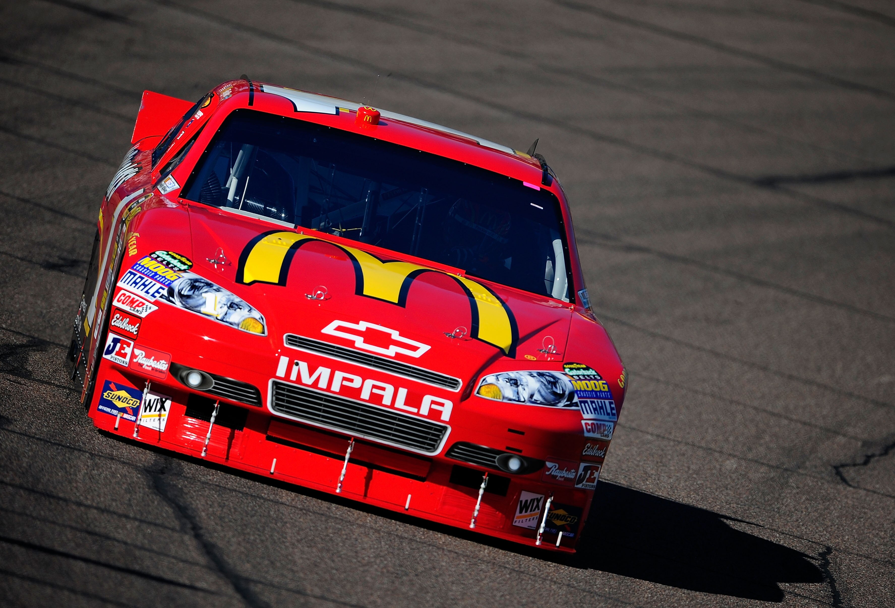 AVONDALE, AZ - NOVEMBER 12:  Jamie McMurray, driver of the #1 McDonald's Chevrolet, practices for the NASCAR Sprint Cup Series Kobalt Tools 500 at Phoenix International Raceway on November 12, 2010 in Avondale, Arizona.  (Photo by Rusty Jarrett/Getty Imag