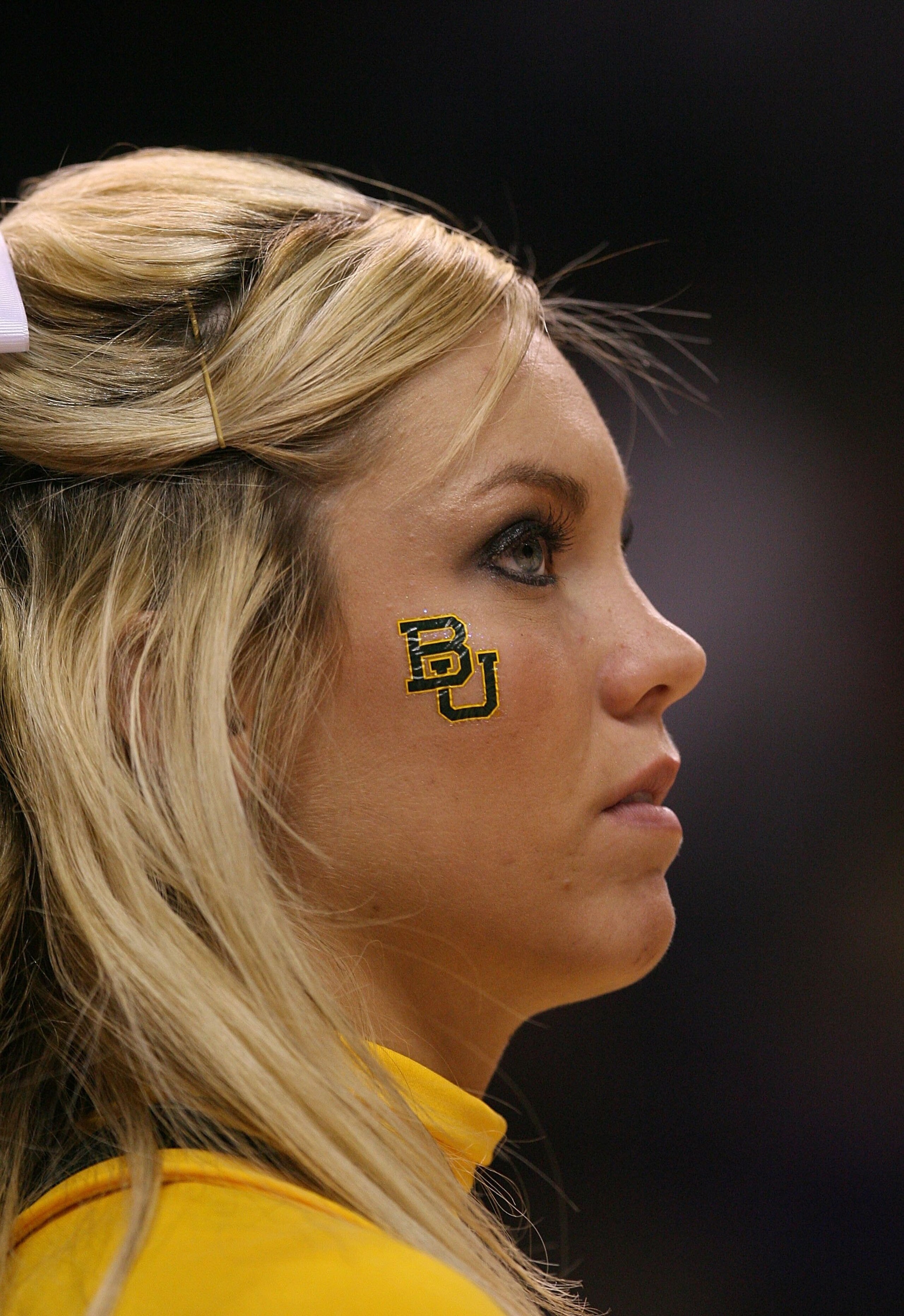 OKLAHOMA CITY - MARCH 13:  The Baylor Bears cheerleaders during the Phillips 66 Big 12 Men's Basketball Championship Semifinals at the Ford Center March 13, 2009 in Oklahoma City, Oklahoma.  (Photo by Ronald Martinez/Getty Images)