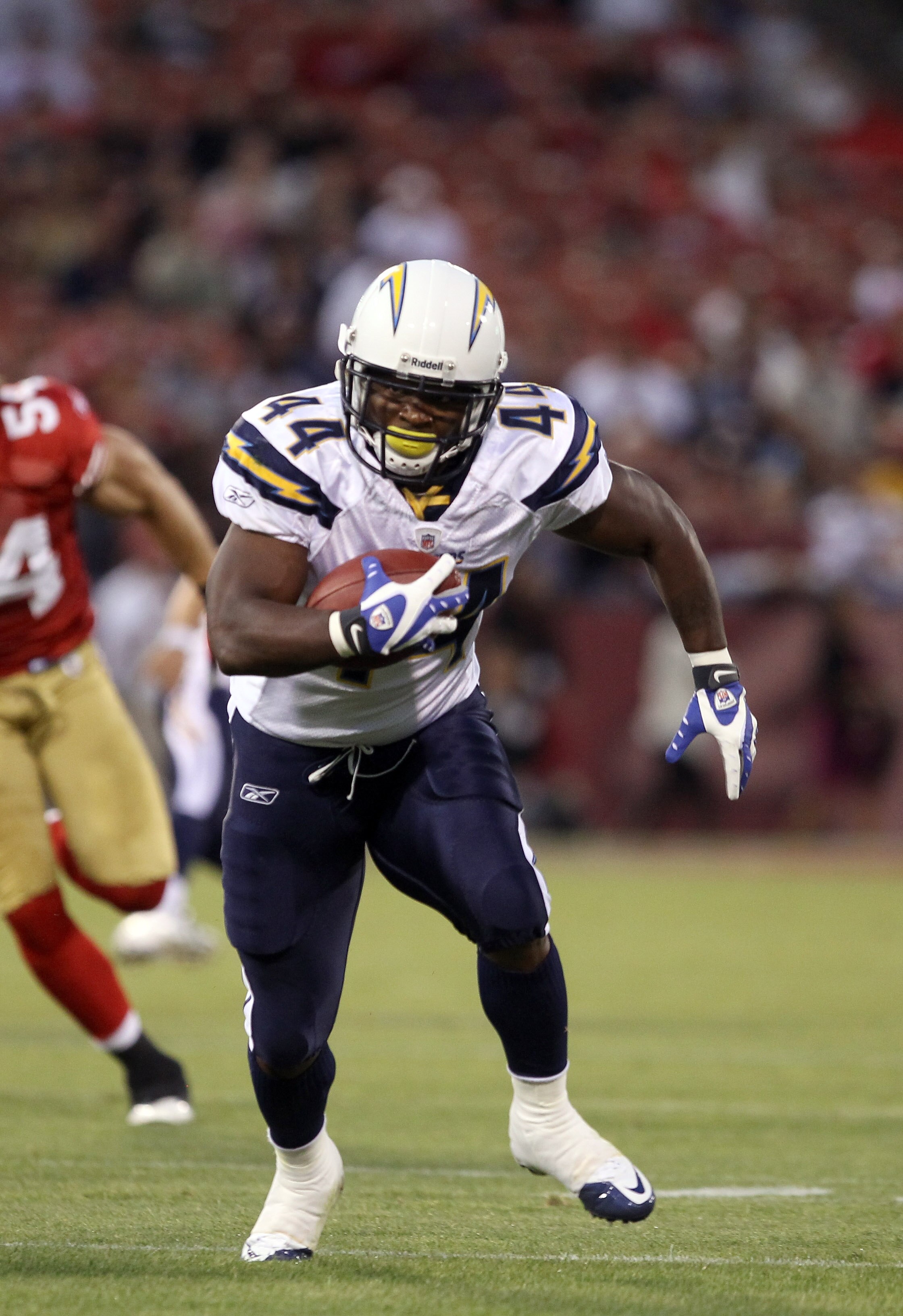 SAN FRANCISCO - SEPTEMBER 02:  Curtis Brinkley #44 of the San Diego Chargers in action during their game against the San Francisco 49ers at Candlestick Park  on September 2, 2010 in San Francisco, California.  (Photo by Ezra Shaw/Getty Images)
