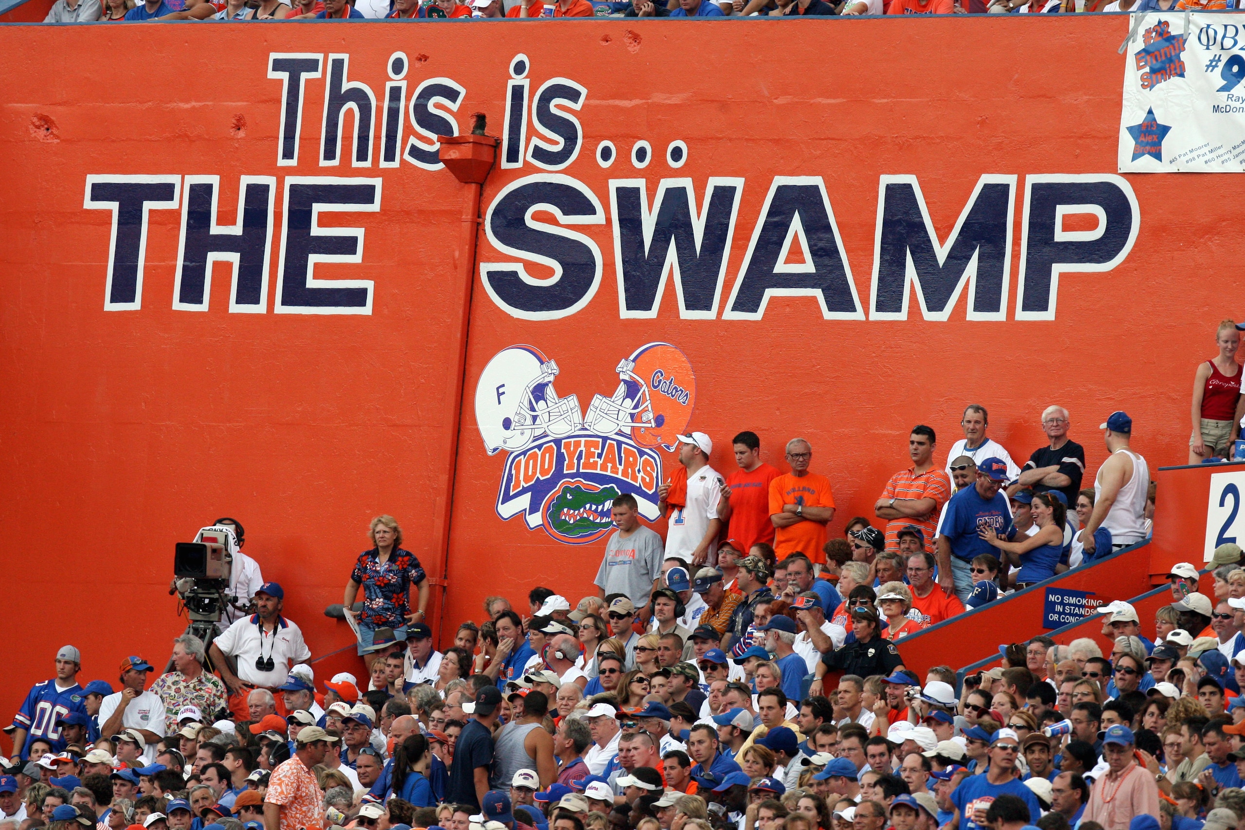 GAINESVILLE, FL - SEPTEMBER 2:  University of Florida Gators fans watch the action during the game against the Southern Miss Golden Eagles at Ben Hill Griffin Stadium on September 2, 2006 in Gainesville, Florida.  The Gators defeated the Eagles 34-7.  (Ph