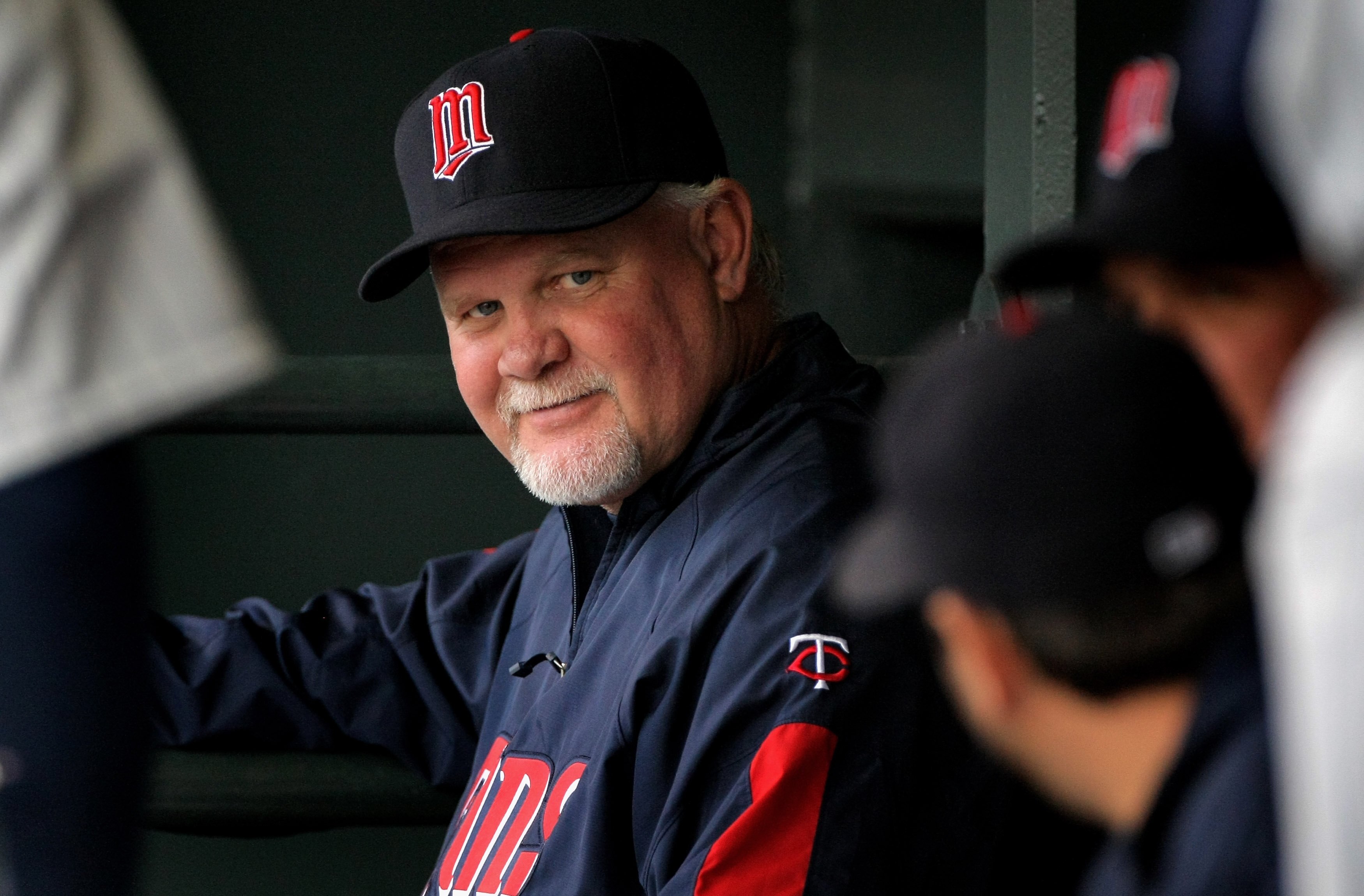 DENVER - MAY 16:  Manager Ron Gardenhire #35 of the Minnesota Twins directs his team against the Colorado Rockies during Interleague MLB action at Coors Field on May 16, 2008 in Denver, Colorado. The Twins defeated the Rockies 4-2.  (Photo by Doug Pensing