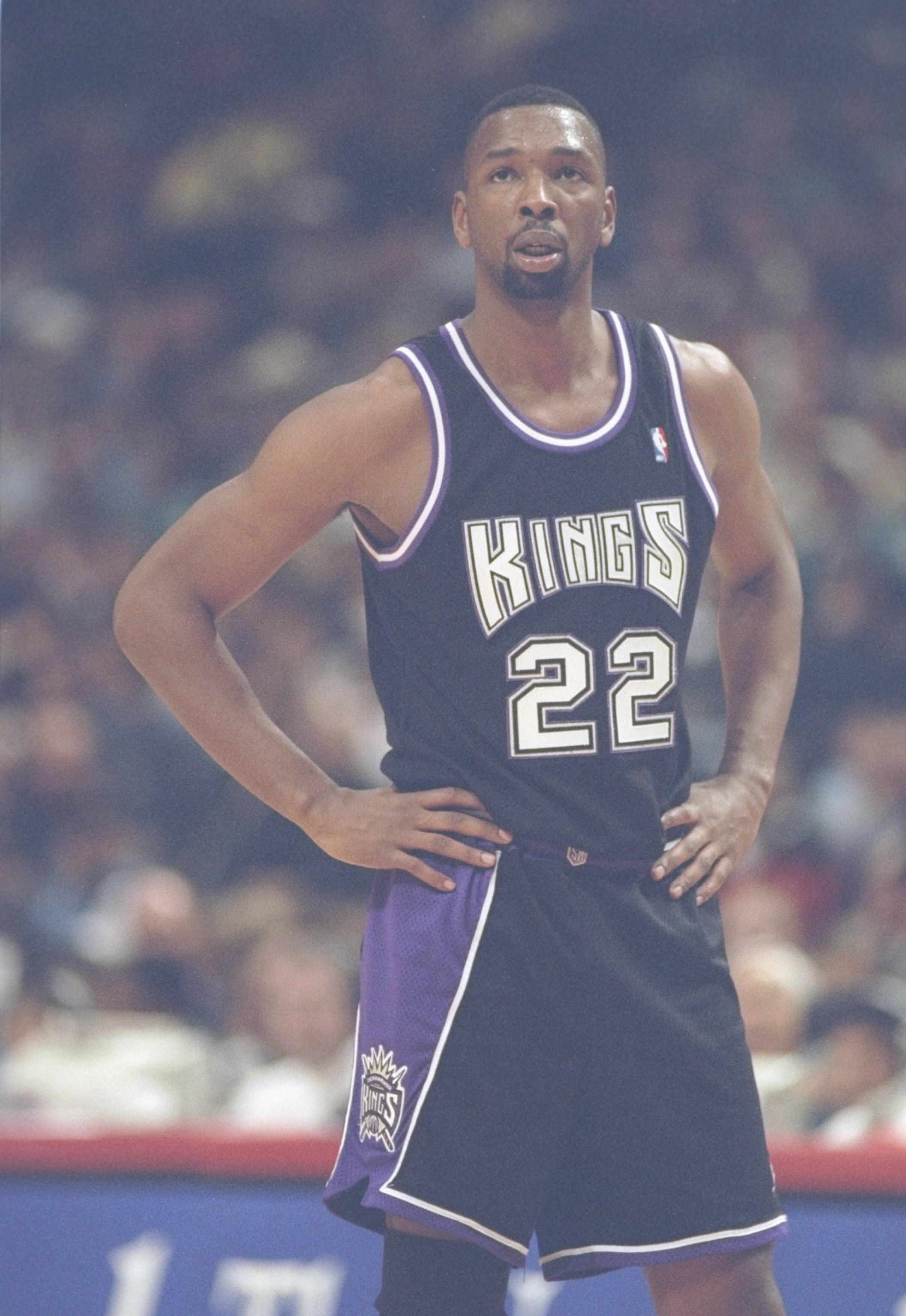 13 Jan 1995:  Forward Lionel Simmons of the Sacramento Kings stands on the court during a game against the Chicago Bulls at the United Center in Chicago, Illinois.  The Kings won the game 89-79. Mandatory Credit: Jonathan Daniel  /Allsport