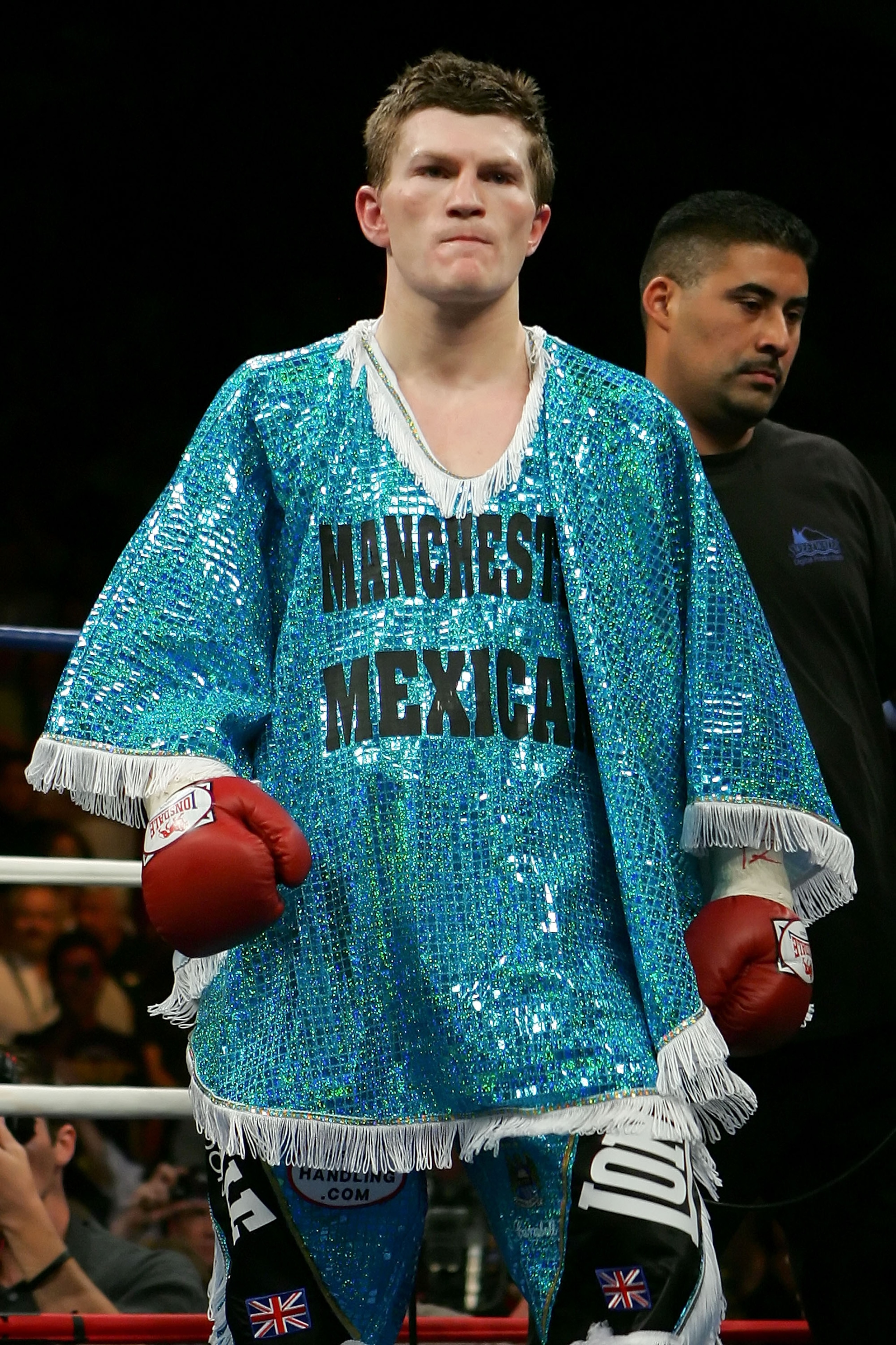LAS VEGAS - JUNE 23: Ricky Hatton of Great Britain walks into the ring before his junior welterweight bout against Jose Luis Castillo of Mexico at Thomas & Mack Center on June 23, 2007 in Las Vegas, Nevada. (Photo by Ethan Miller/Getty Images) LAS VEGAS - JUNE 23: Ricky Hatton of Great Britain walks into the ring before his junior welterweight bout against Jose Luis Castillo of Mexico at Thomas & Mack Center on June 23, 2007 in Las Vegas, Nevada. (Photo by Ethan Miller/Getty Images)