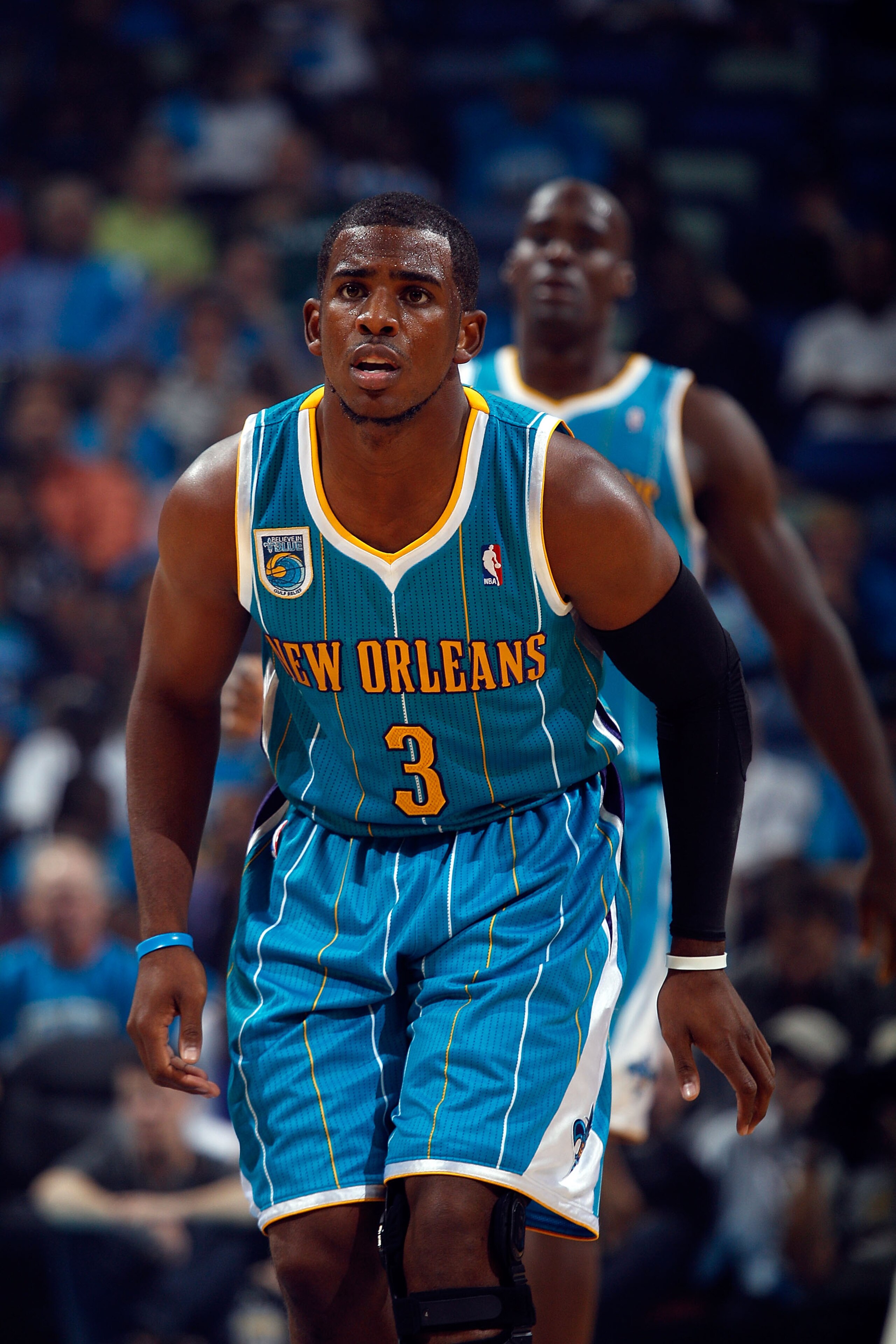 NEW ORLEANS - OCTOBER 27:  Chris Paul #3 of the New Orleans Hornets in action during the game against the Milwaukee Bucks on October 27, 2010 in New Orleans, Louisiana.  NOTE TO USER: User expressly acknowledges and agrees that, by downloading and or usin