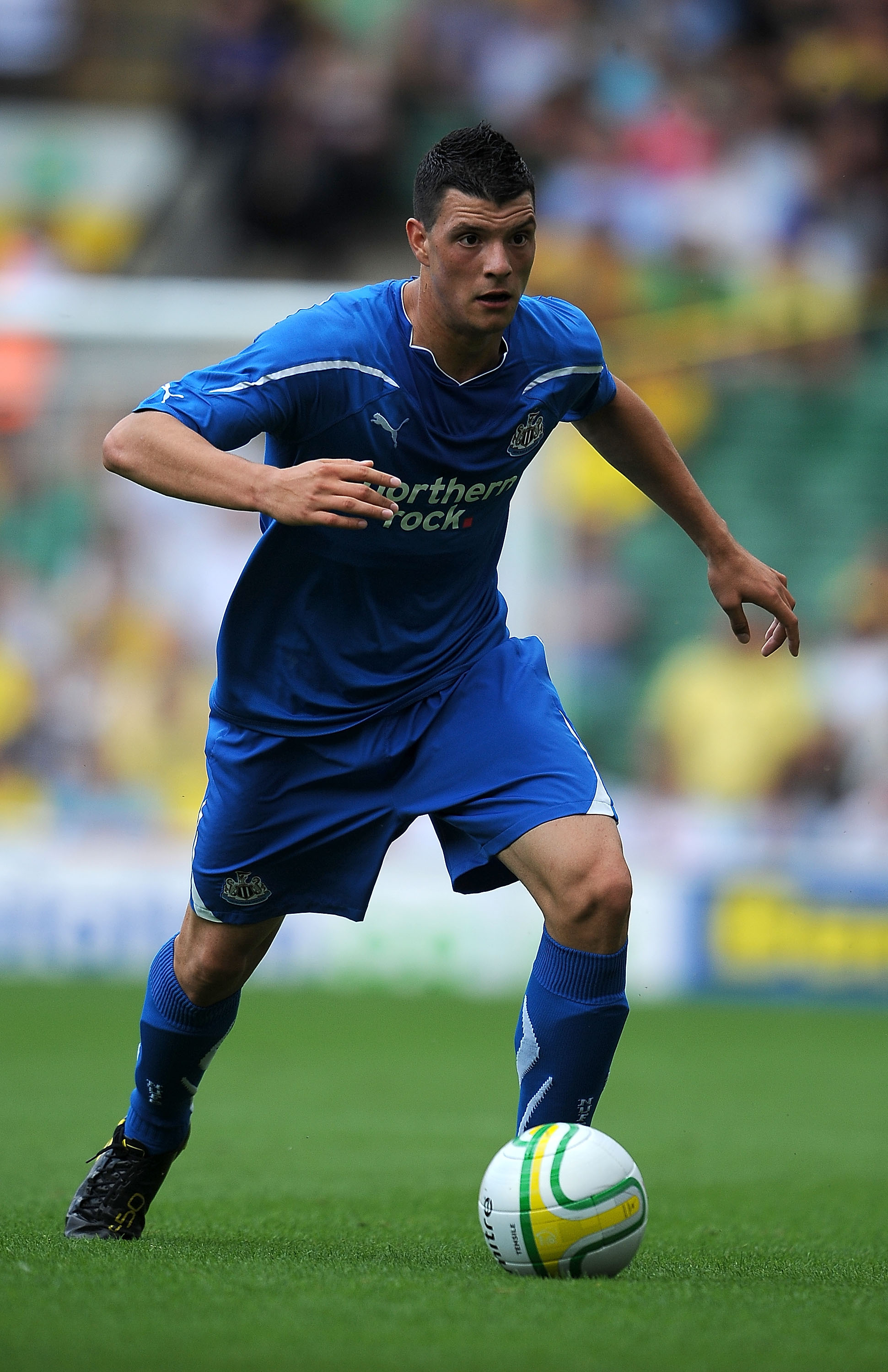 NORWICH, ENGLAND - JULY 24:  Haris Vuckic of Newcastle United in action during the Pre Season Friendly match between Norwich City and Newcastle United at Carrow Road on July 24, 2010 in Norwich, England.  (Photo by Christopher Lee/Getty Images)