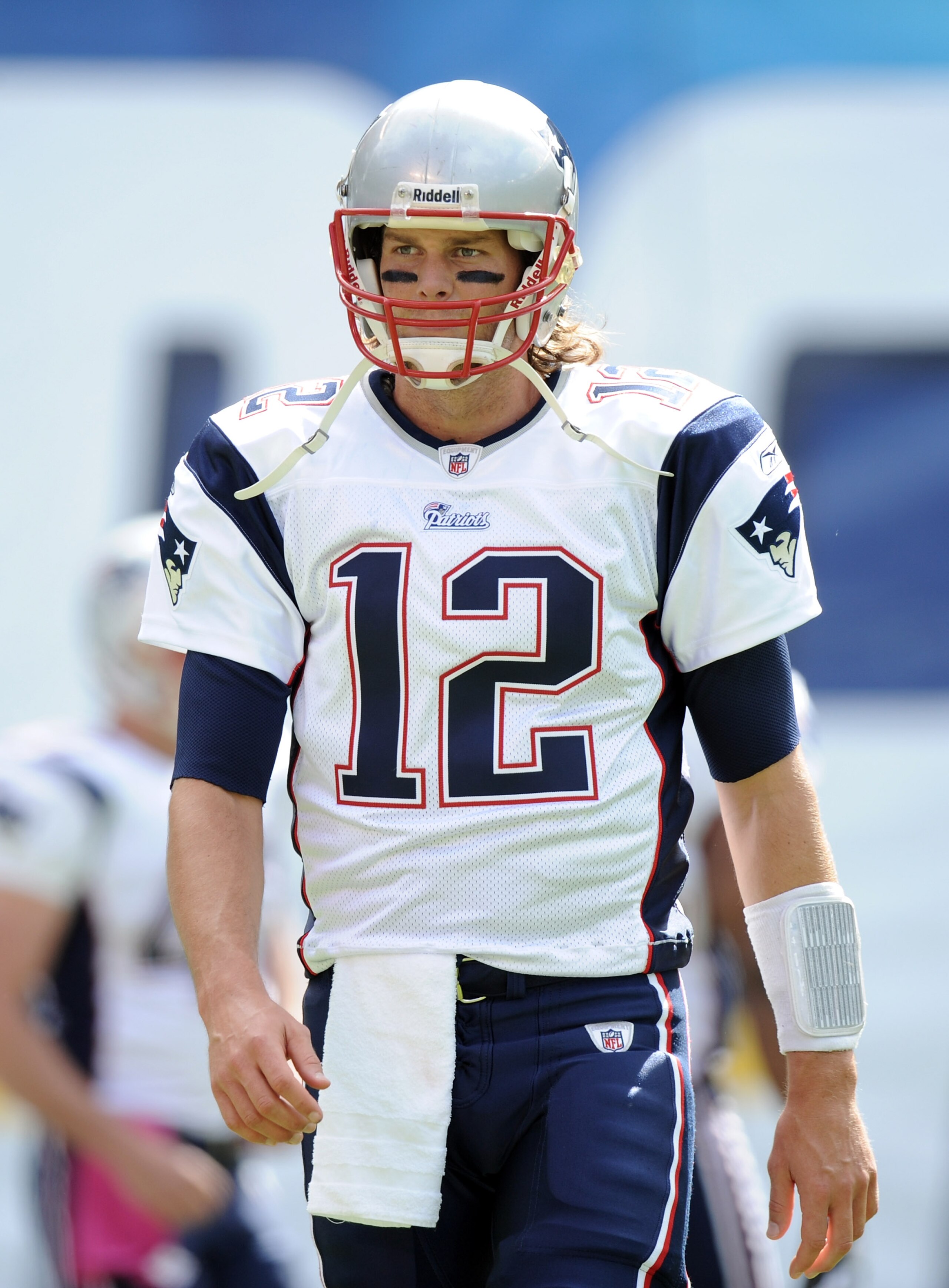 SAN DIEGO - OCTOBER 24: Tom Brady #12 of the New England Patriots during warm up against the San Diego Chargers at Qualcomm Stadium on October 24, 2010 in San Diego, California. (Photo by Harry How/Getty Images) SAN DIEGO - OCTOBER 24: Tom Brady #12 of the New England Patriots during warm up against the San Diego Chargers at Qualcomm Stadium on October 24, 2010 in San Diego, California. (Photo by Harry How/Getty Images)