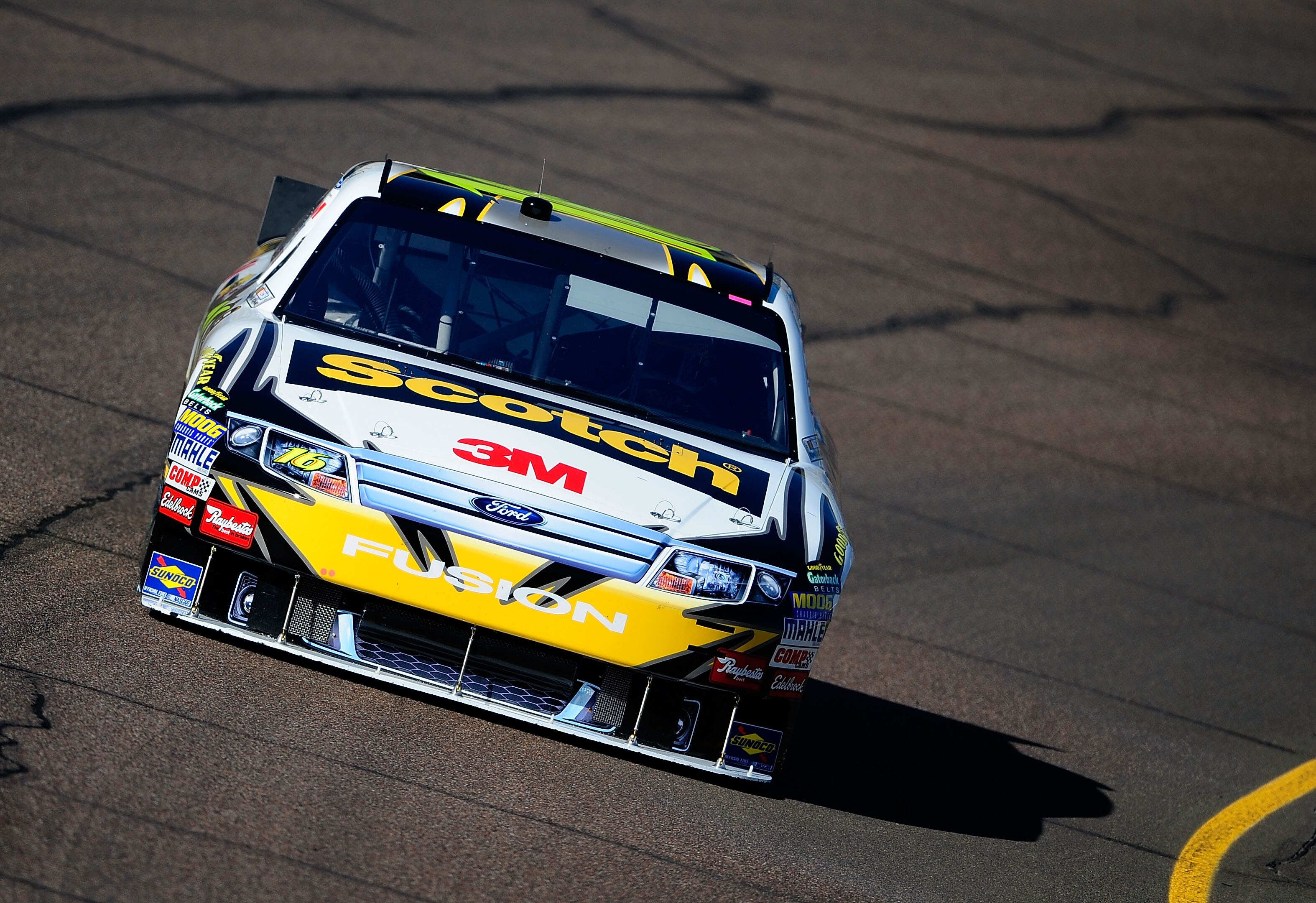AVONDALE, AZ - NOVEMBER 12:  Greg Biffle, driver of the #16 3M Ford, practices for the NASCAR Sprint Cup Series Kobalt Tools 500 at Phoenix International Raceway on November 12, 2010 in Avondale, Arizona.  (Photo by Rusty Jarrett/Getty Images for NASCAR)