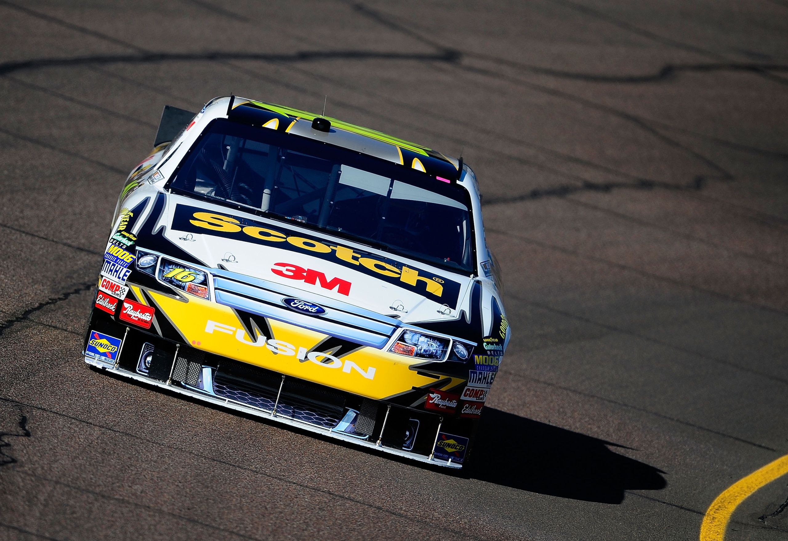AVONDALE, AZ - NOVEMBER 12: Greg Biffle, driver of the #16 3M Ford, practices for the NASCAR Sprint Cup Series Kobalt Tools 500 at Phoenix International Raceway on November 12, 2010 in Avondale, Arizona. (Photo by Rusty Jarrett/Getty Images for NASCAR) AVONDALE, AZ - NOVEMBER 12: Greg Biffle, driver of the #16 3M Ford, practices for the NASCAR Sprint Cup Series Kobalt Tools 500 at Phoenix International Raceway on November 12, 2010 in Avondale, Arizona. (Photo by Rusty Jarrett/Getty Images for NASCAR)
