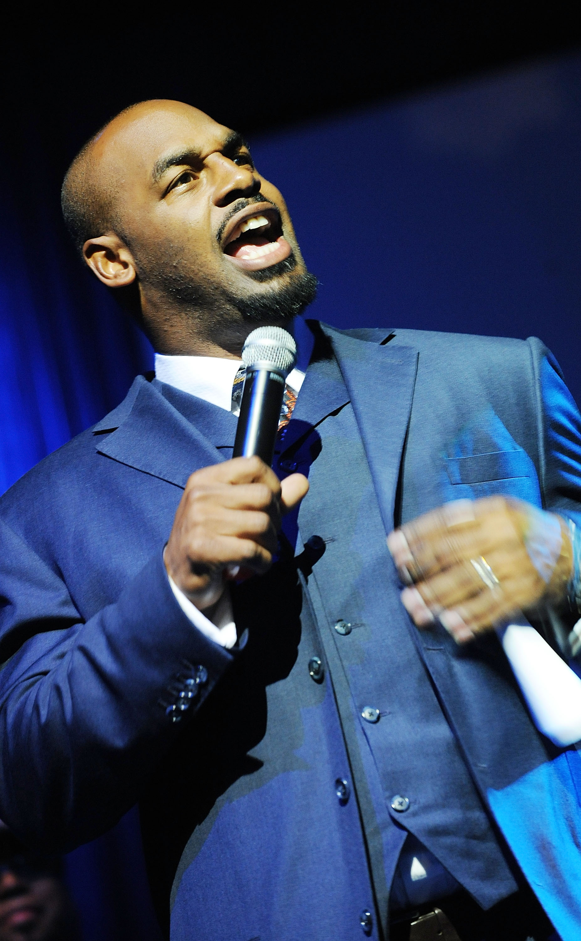 MIAMI - FEBRUARY 05:  Donovan McNabb QB Philadelphia Eagles co-hosts at James L. Knight Center as part of The 11th. Annual Super Bowl Gospel Celebration on February 5, 2010 in Miami, Florida.  (Photo by Rick Diamond/Getty Images for Super Bowl Gospel)