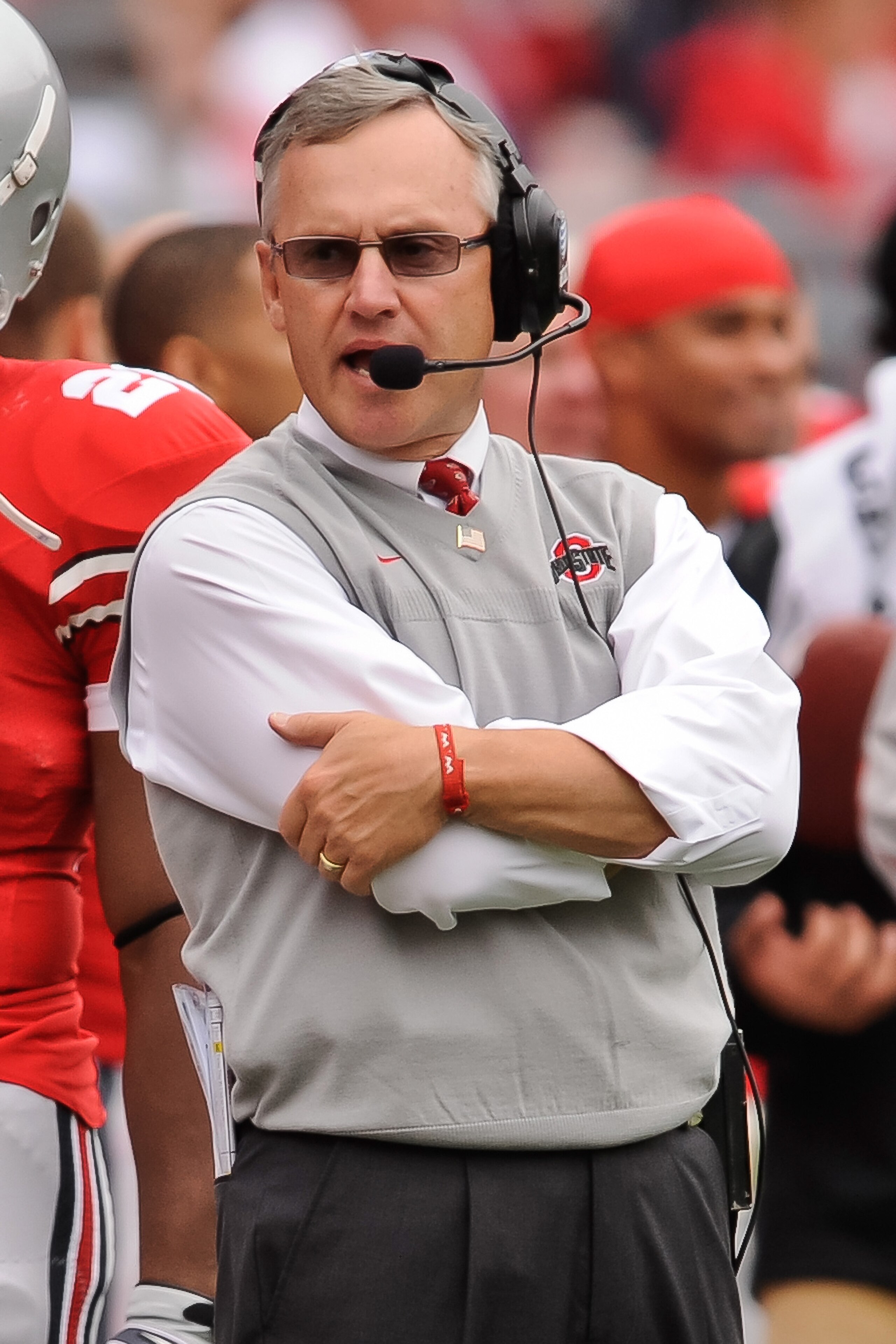 COLUMBUS, OH - OCTOBER 23:  Head Coach Jim Tressel of the Ohio State Buckeyes watches his team play the Purdue Boilermakers at Ohio Stadium on October 23, 2010 in Columbus, Ohio.  (Photo by Jamie Sabau/Getty Images)