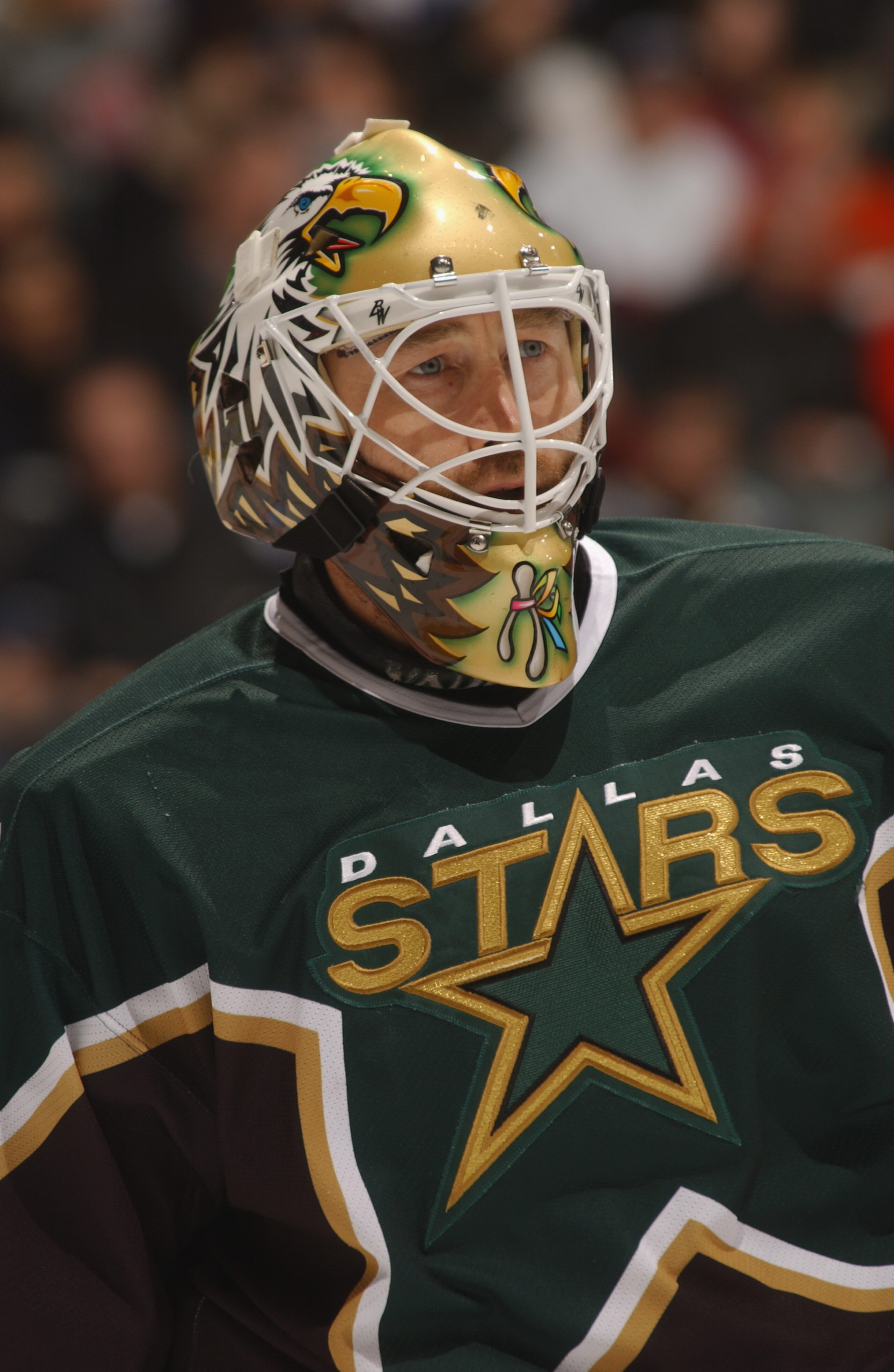 TORONTO - MARCH 16: Goaltender Ed Belfour #20 of the Dallas Stars stands on the ice during the NHL game against the Toronto Maple Leafs at Air Canada Centre in Toronto, Ontario, Canada. The Stars and Maple Leafs tied 5-5. (Photo by Dave Sandford/Getty I TORONTO - MARCH 16: Goaltender Ed Belfour #20 of the Dallas Stars stands on the ice during the NHL game against the Toronto Maple Leafs at Air Canada Centre in Toronto, Ontario, Canada. The Stars and Maple Leafs tied 5-5. (Photo by Dave Sandford/Getty I